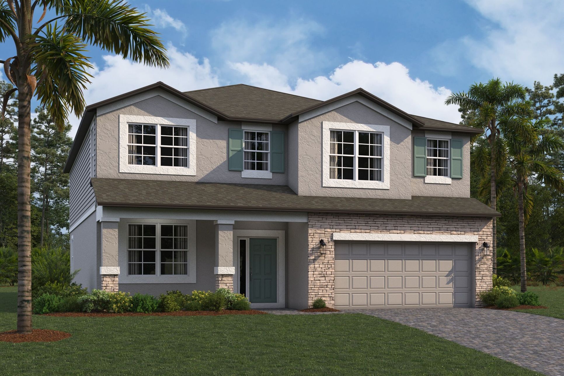 Mira Lago Elevation B - Siding:Mira Lago Elevation B - Siding