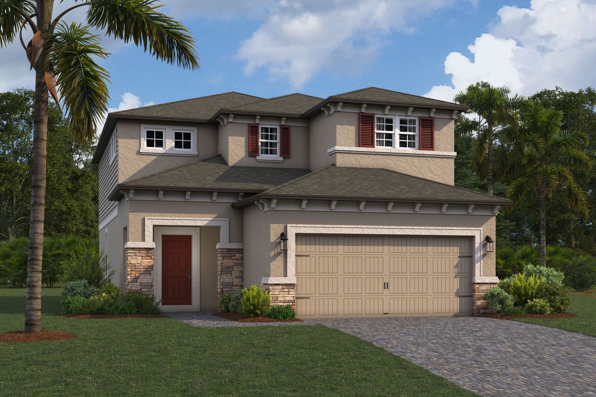 Miralles Elevation C - Siding:Miralles Elevation C - Siding