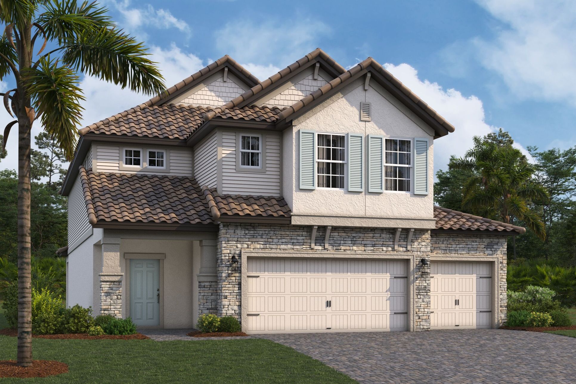 Cypress Elevation E - Siding:Cypress Elevation E - Siding