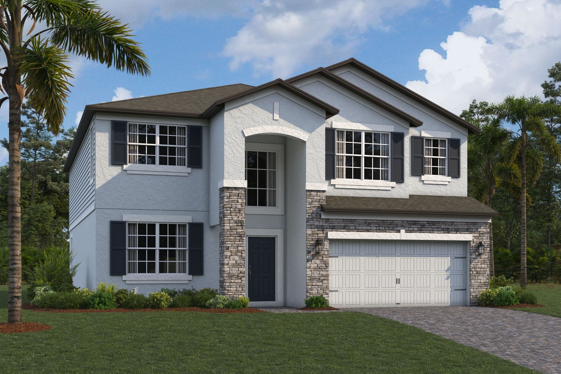 Mira Lago Elevation C - Siding:Mira Lago Elevation C - Siding