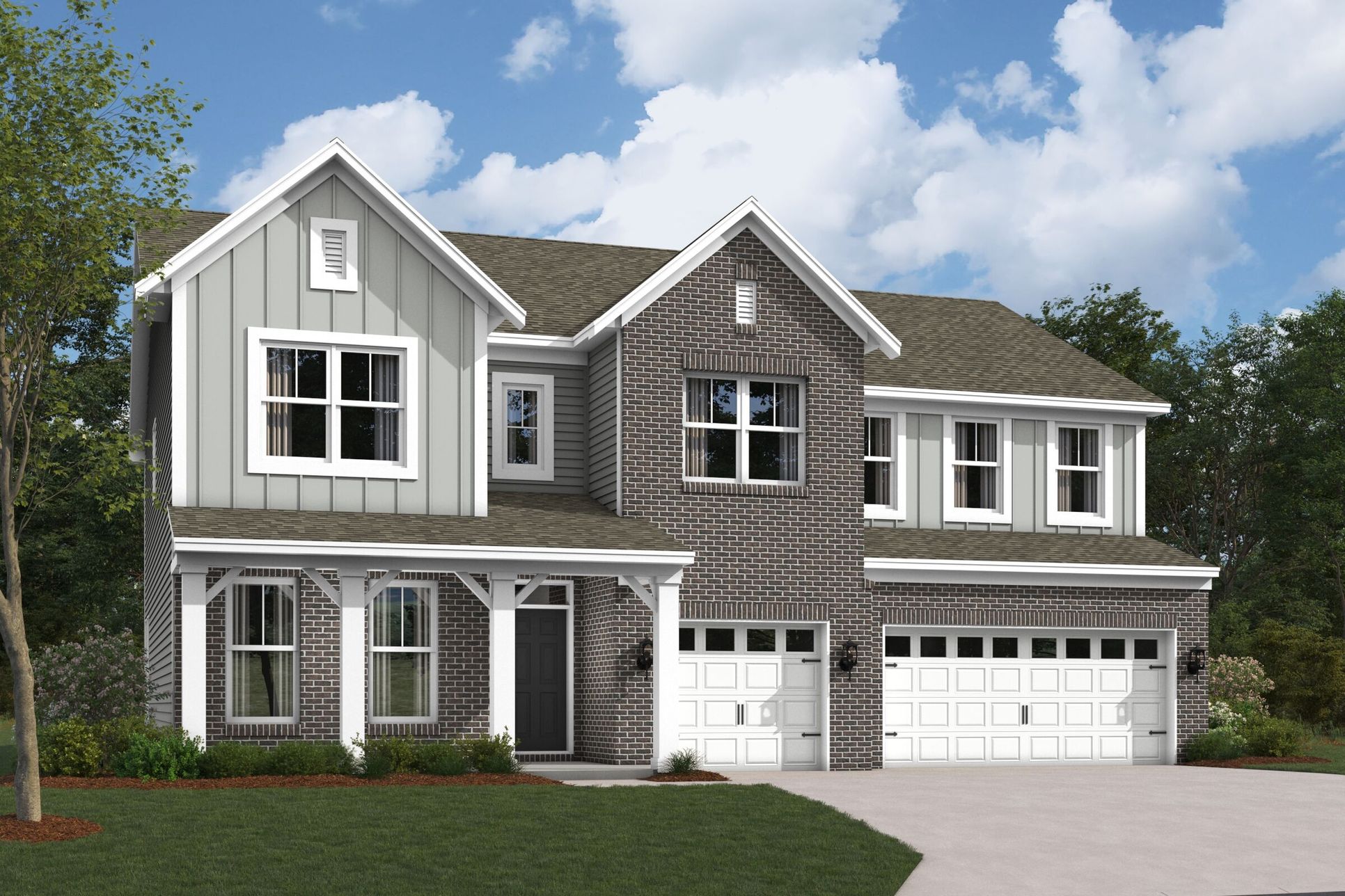 Ainsley II Elevation A with Optional Brick:Ainsley II Elevation A with Optional Brick