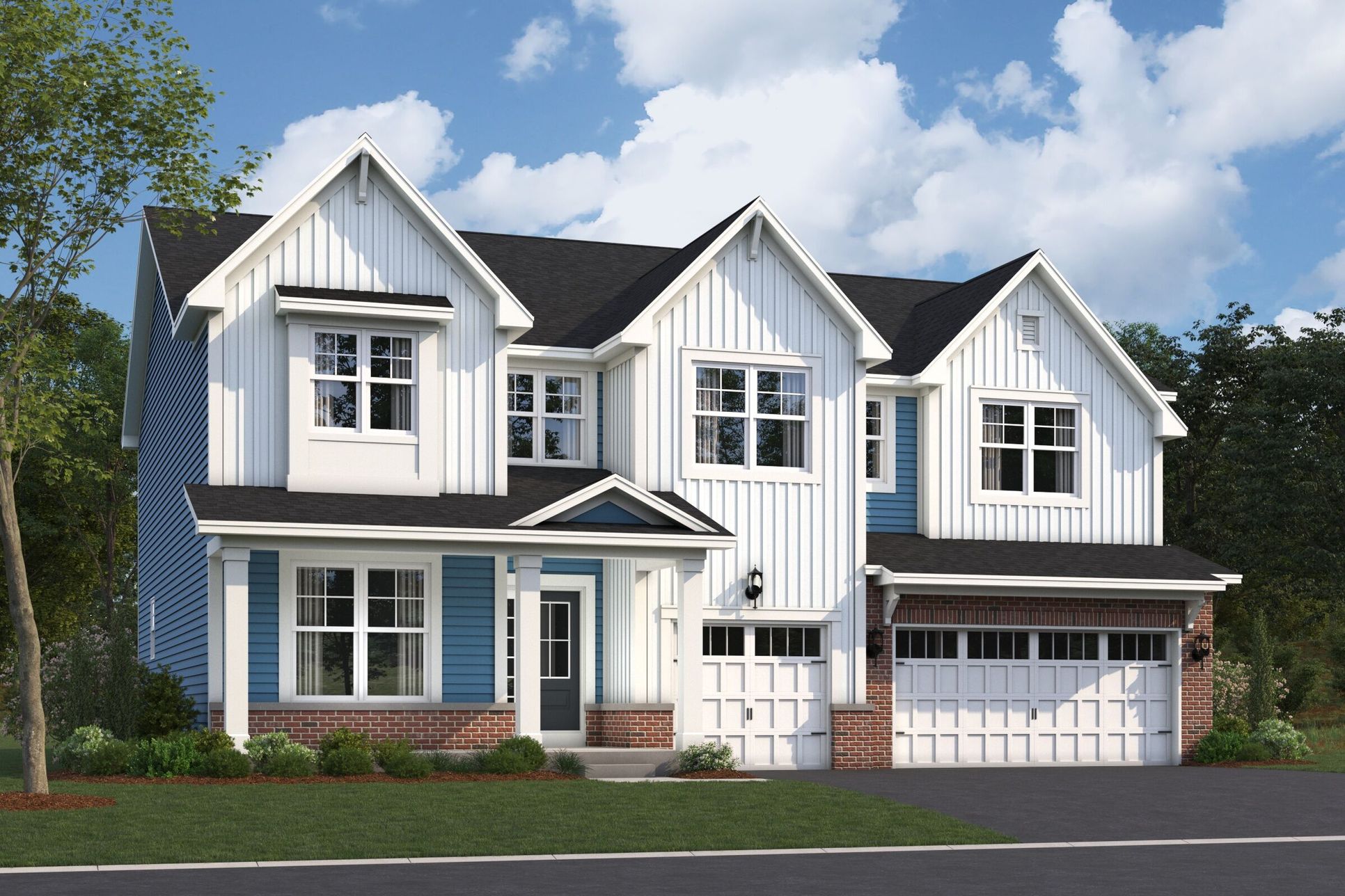 Hudson Elevation New England Cottage:Hudson Elevation New England Cottage