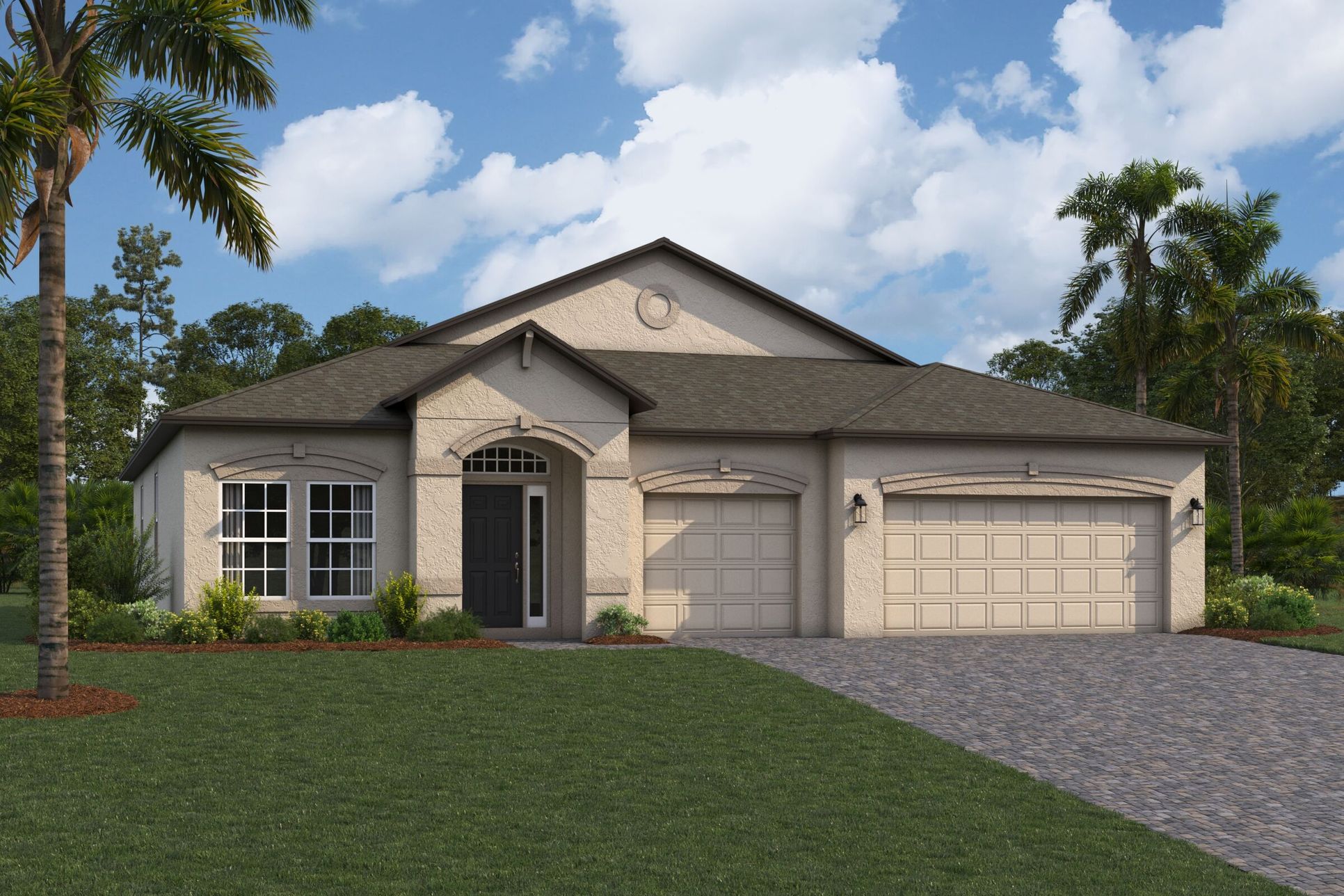 Corina II Elevation B:Corina II Elevation B
