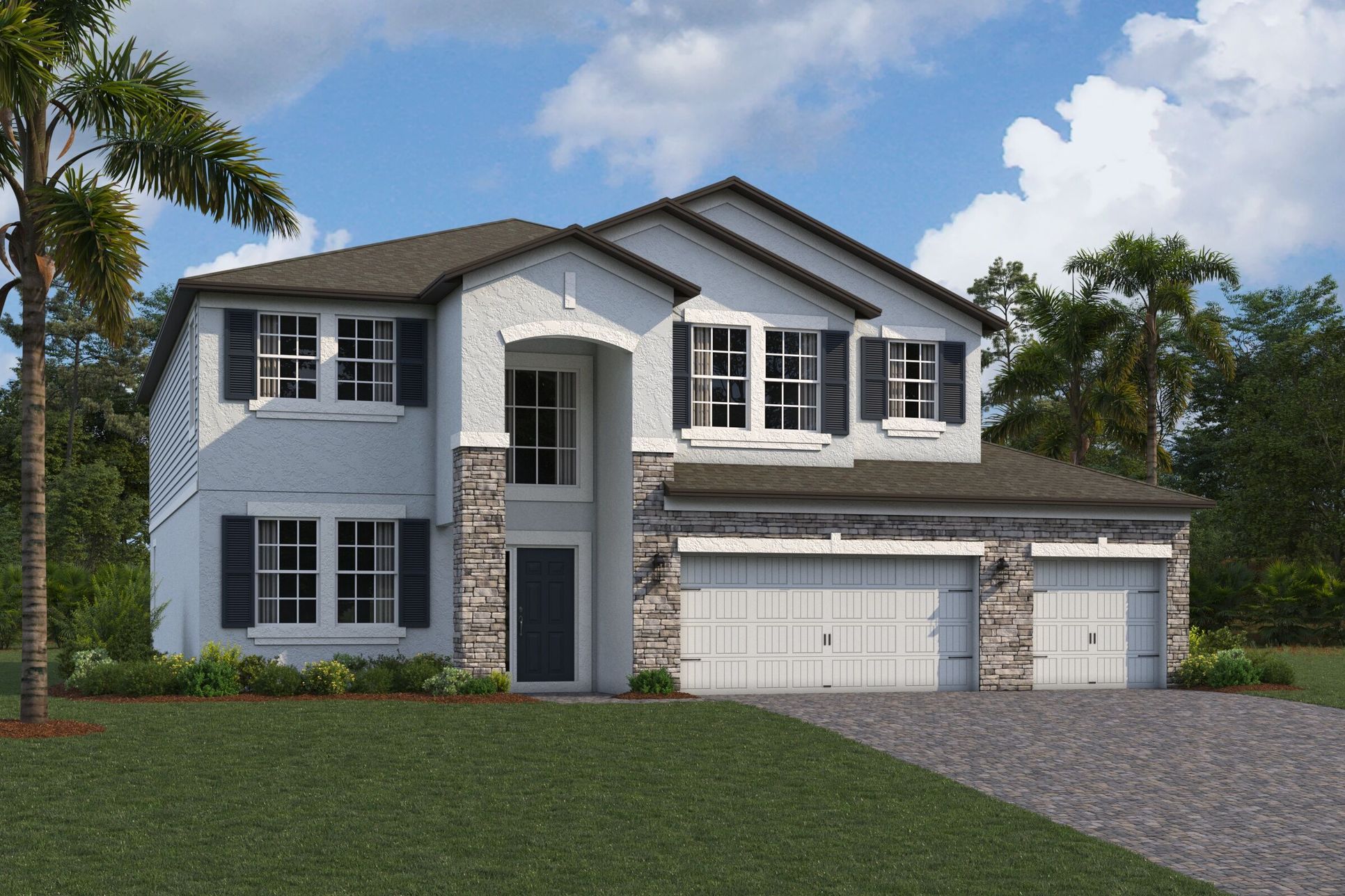 Mira Lago Elevation C - Siding:Mira Lago Elevation C - Siding