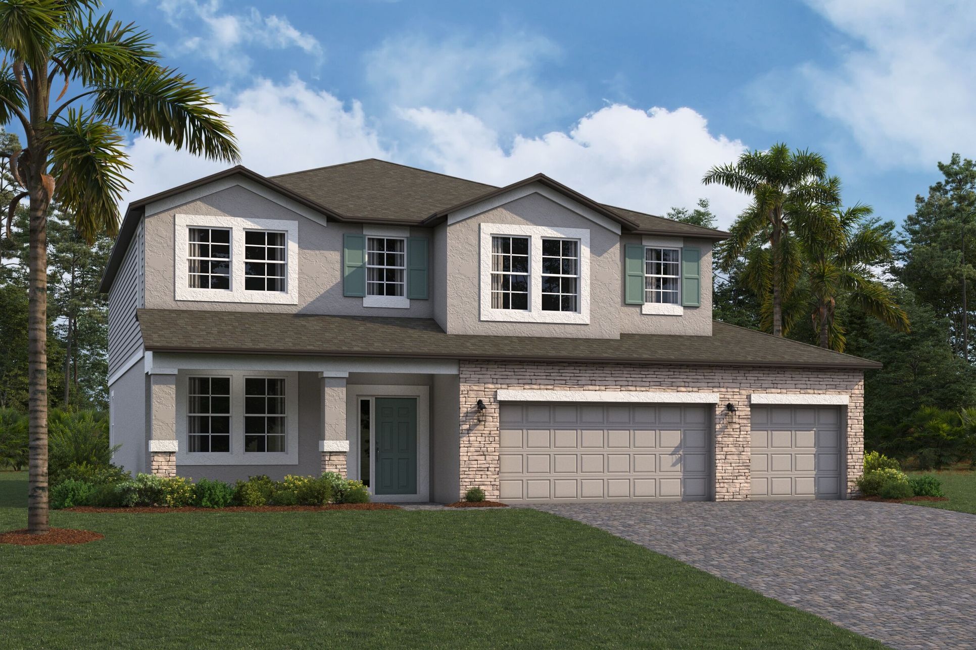 Mira Lago Elevation B - Siding:Mira Lago Elevation B - Siding