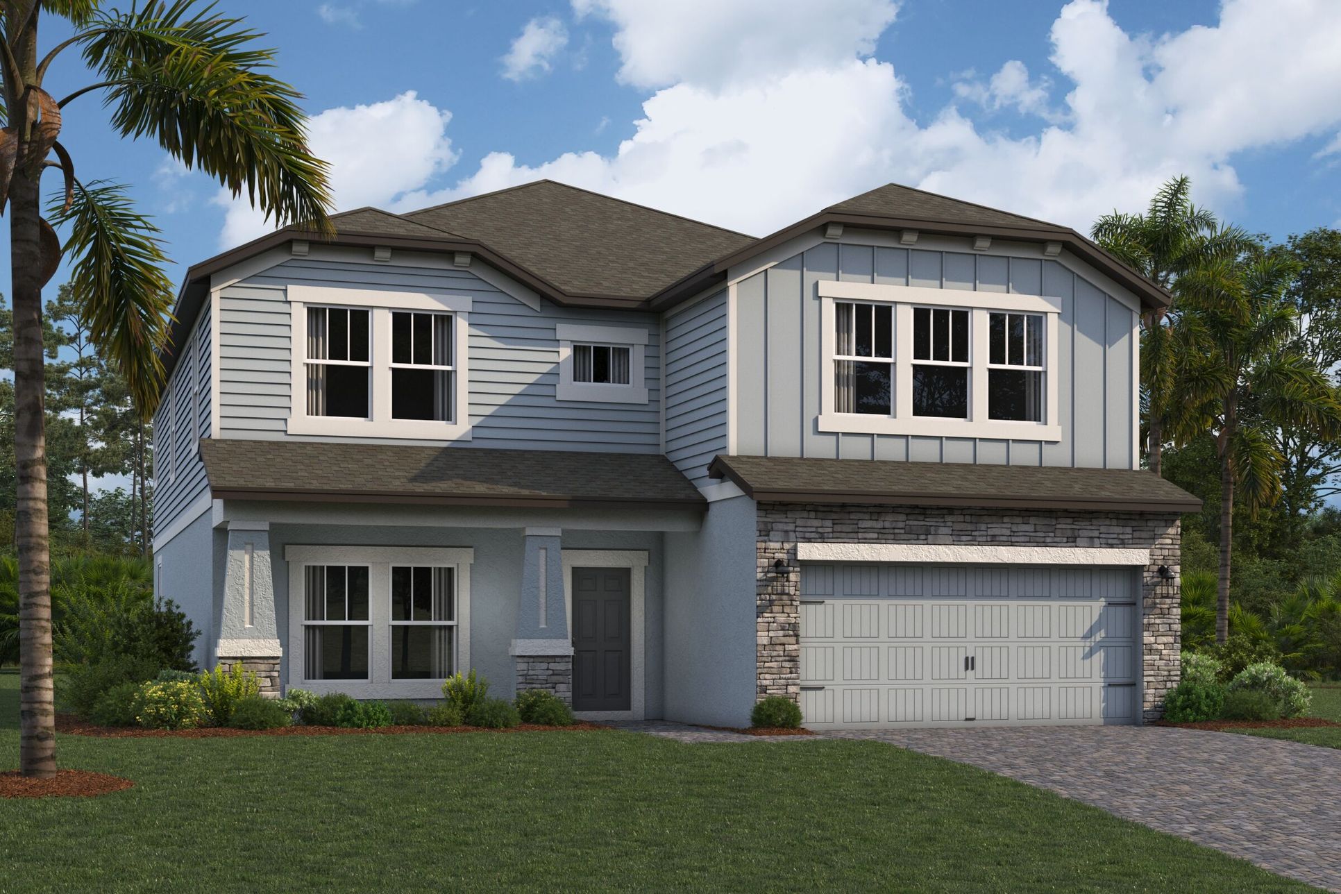 Coronado II Elevation D - Siding:Coronado II Elevation D - Siding