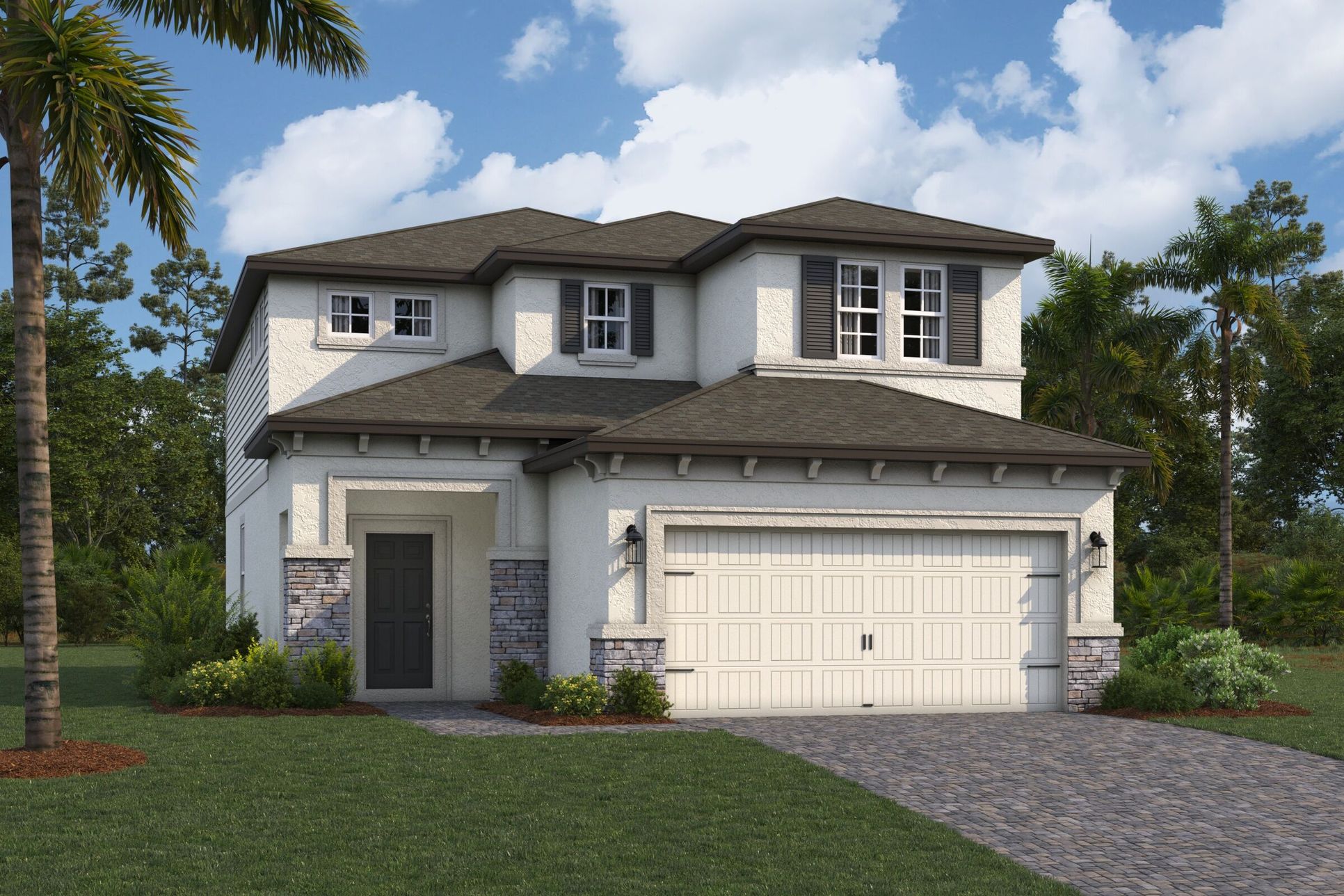 Magnolia Elevation D - Siding:Magnolia Elevation D - Siding