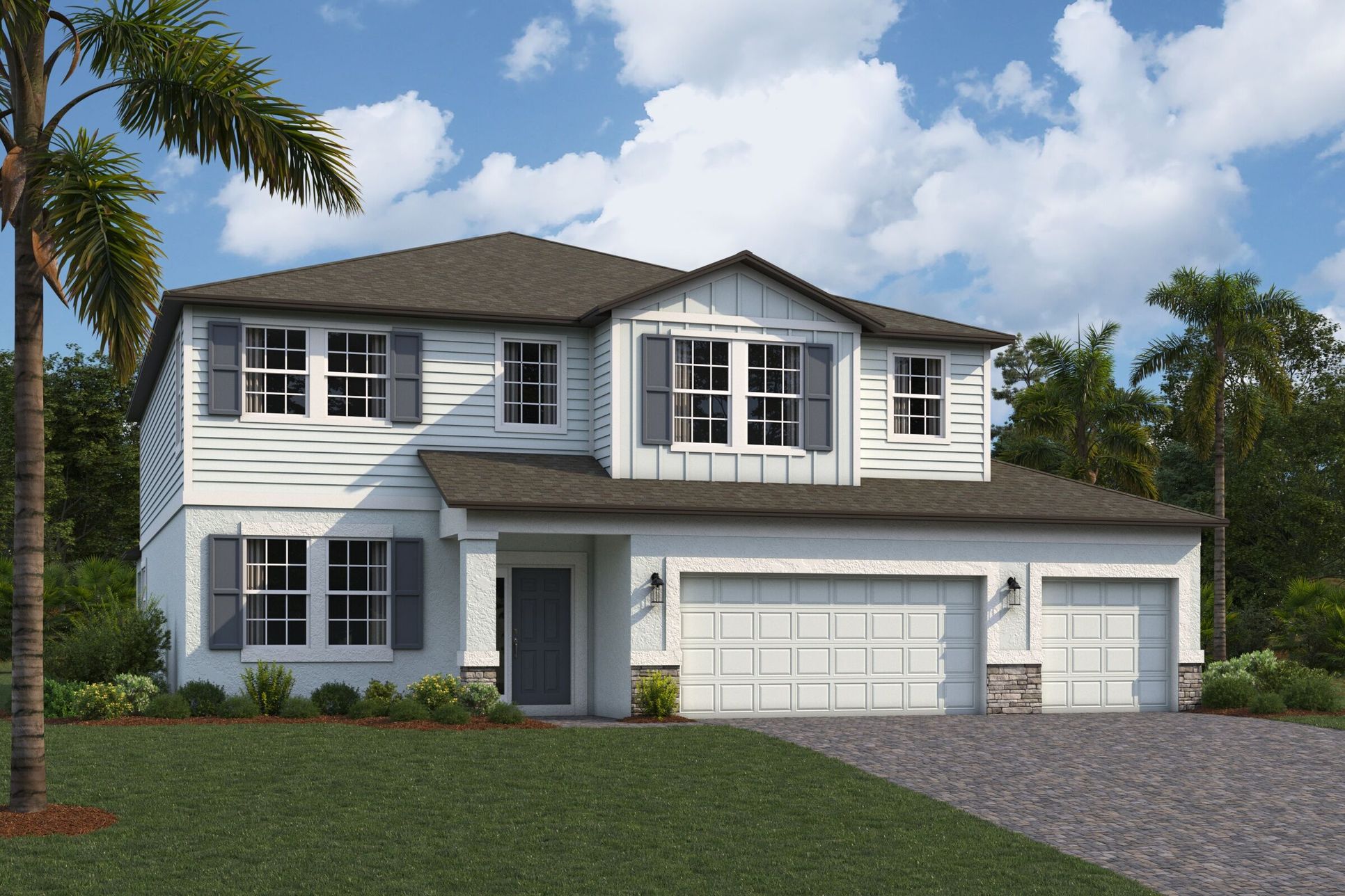 Sonoma II Elevation D - Siding:Sonoma II Elevation D - Siding