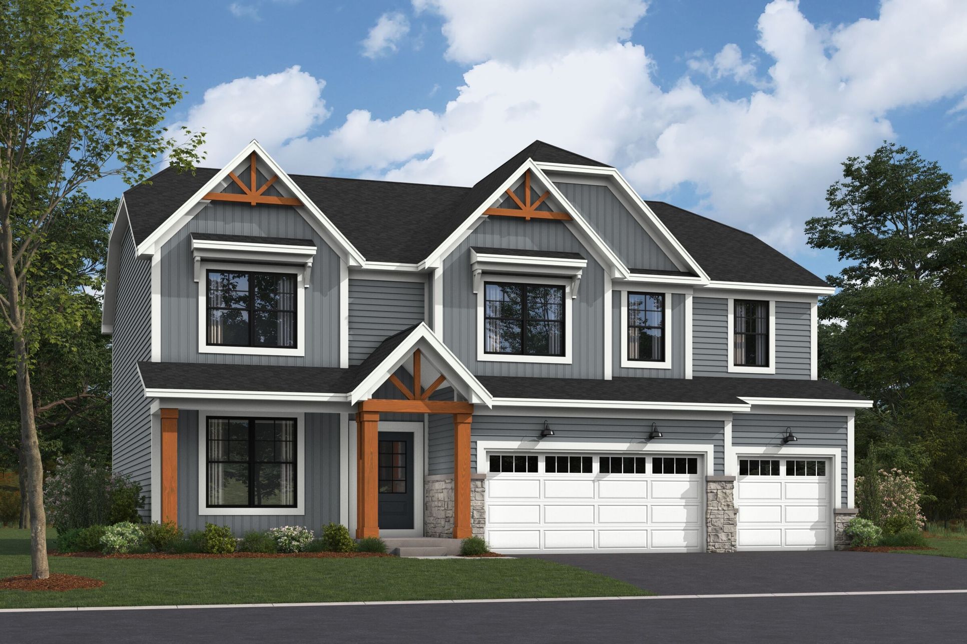 Lyndale Elevation Rustic Farmhouse:Lyndale Elevation Rustic Farmhouse