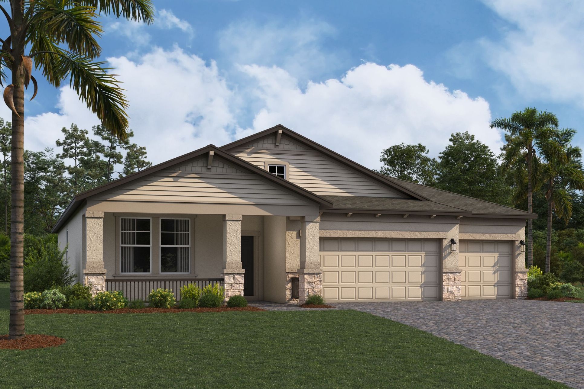 Corina III Elevation B:Corina III Elevation B
