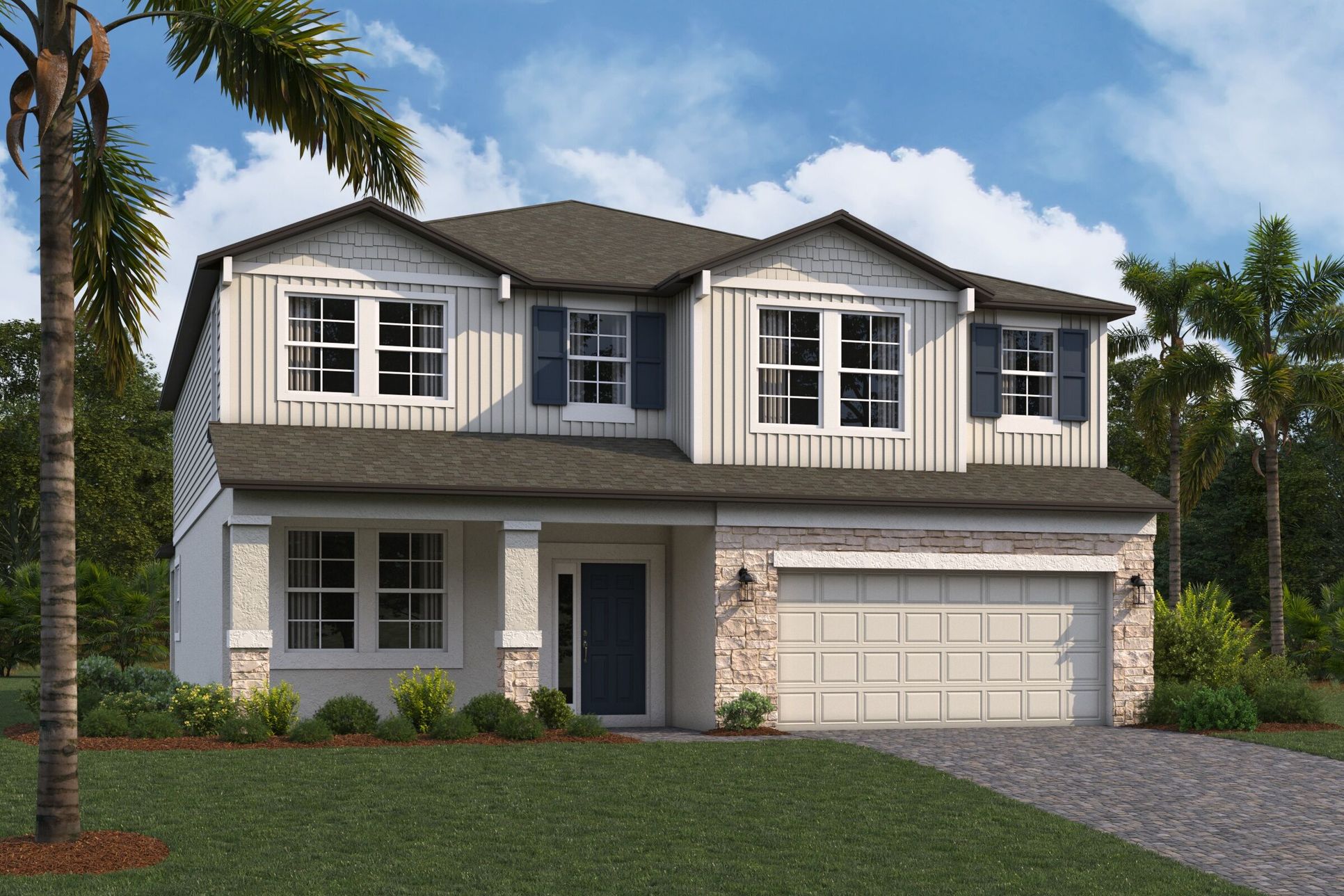Sonoma II Elevation E:Sonoma II Elevation E