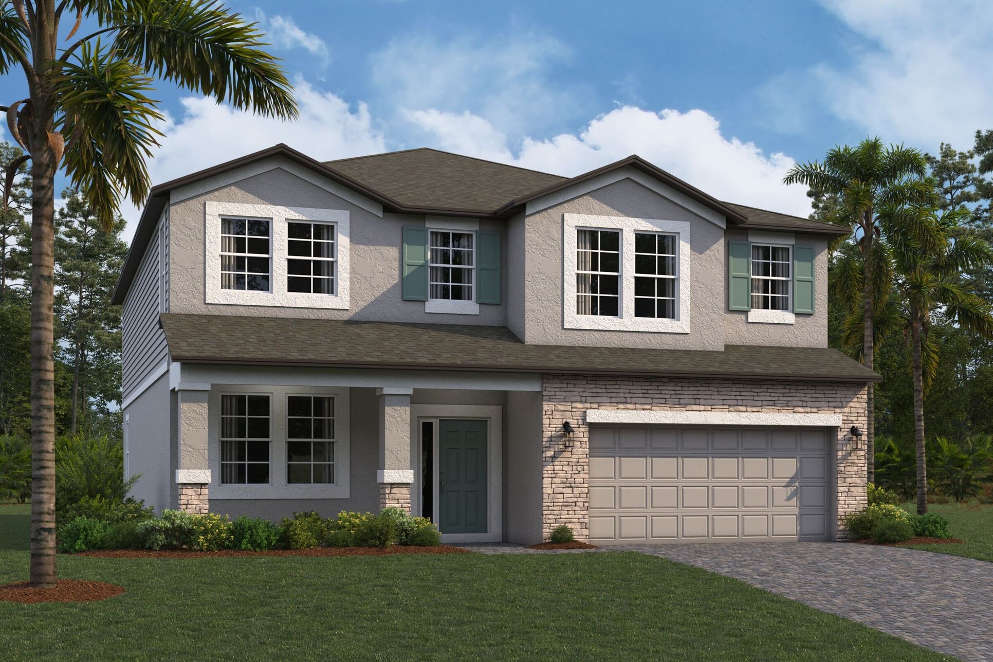 Mira Lago Elevation B:Mira Lago Elevation B