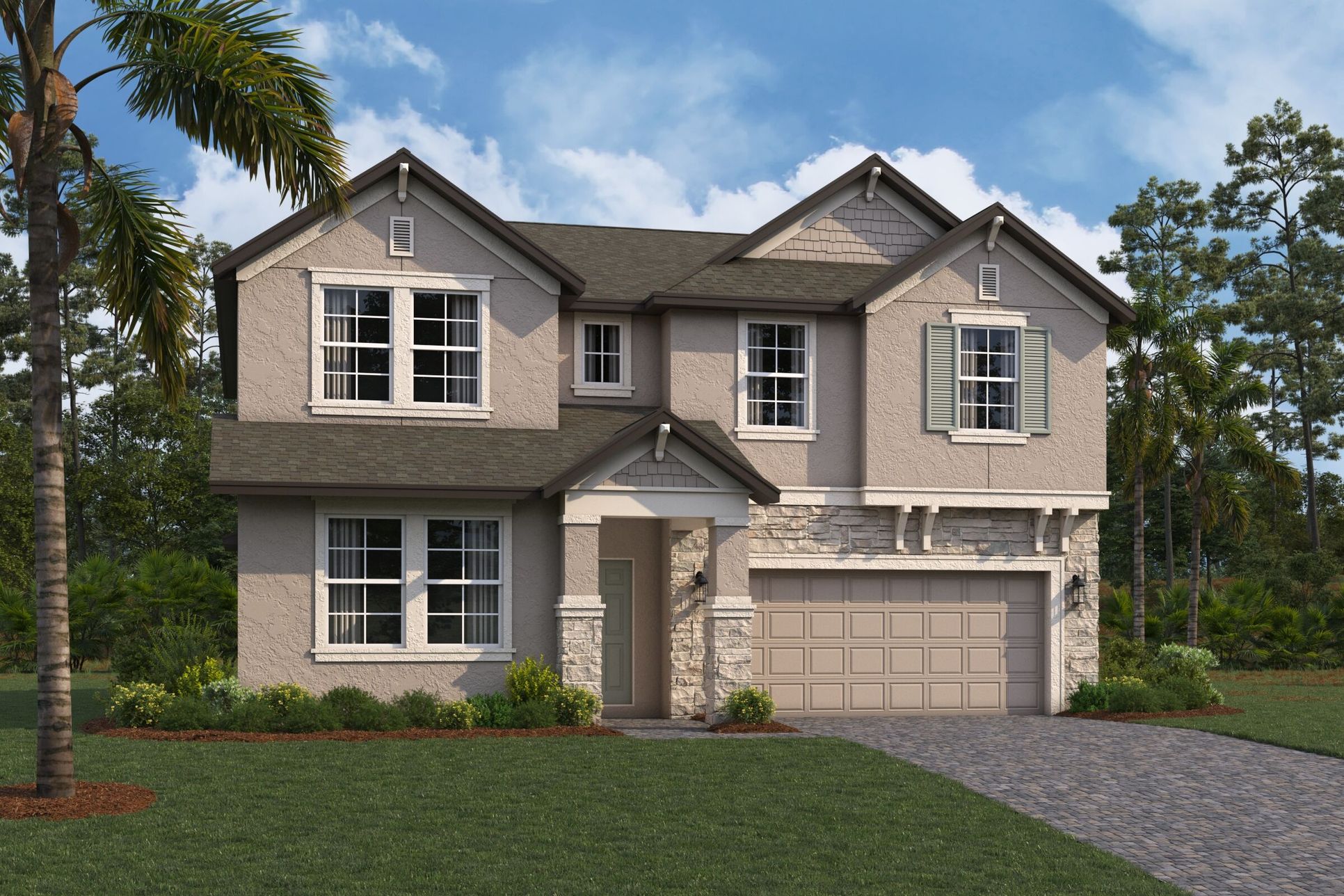 Casanova Elevation B:Casanova Elevation B
