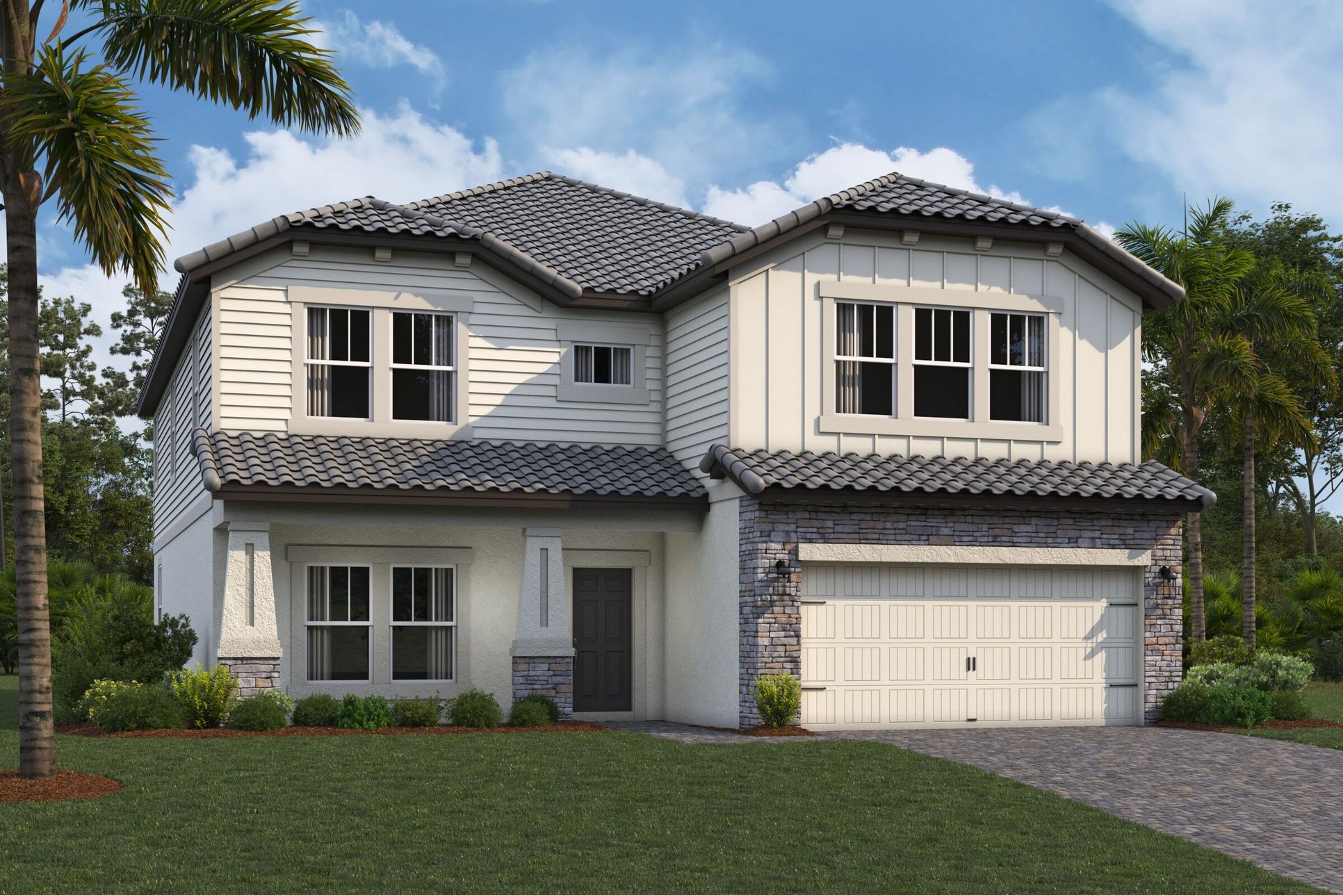 Coronado III Elevation D:Coronado III Elevation D
