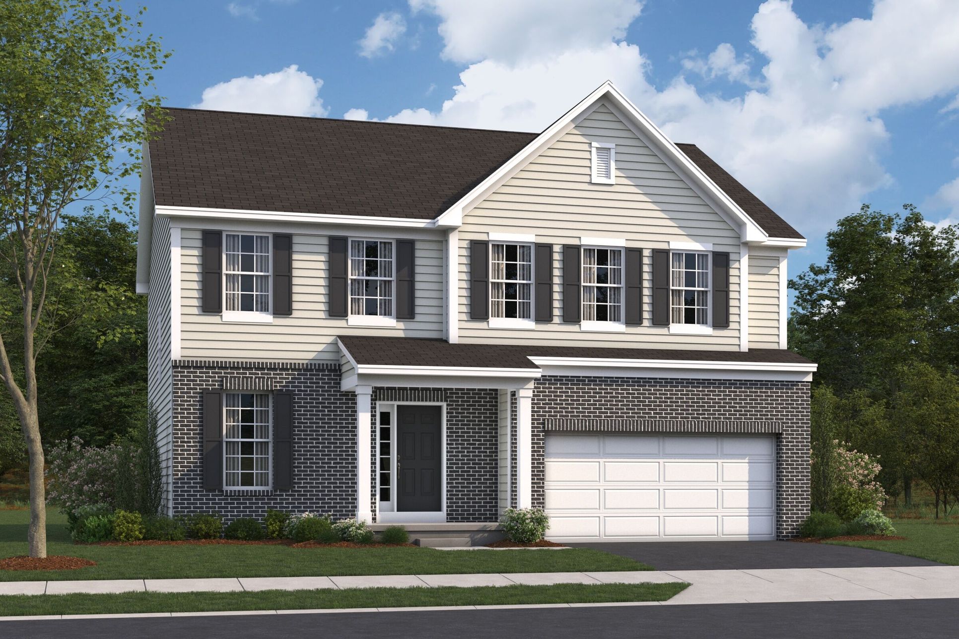 Findlay Elevation A with Brick:Findlay Elevation A with Brick