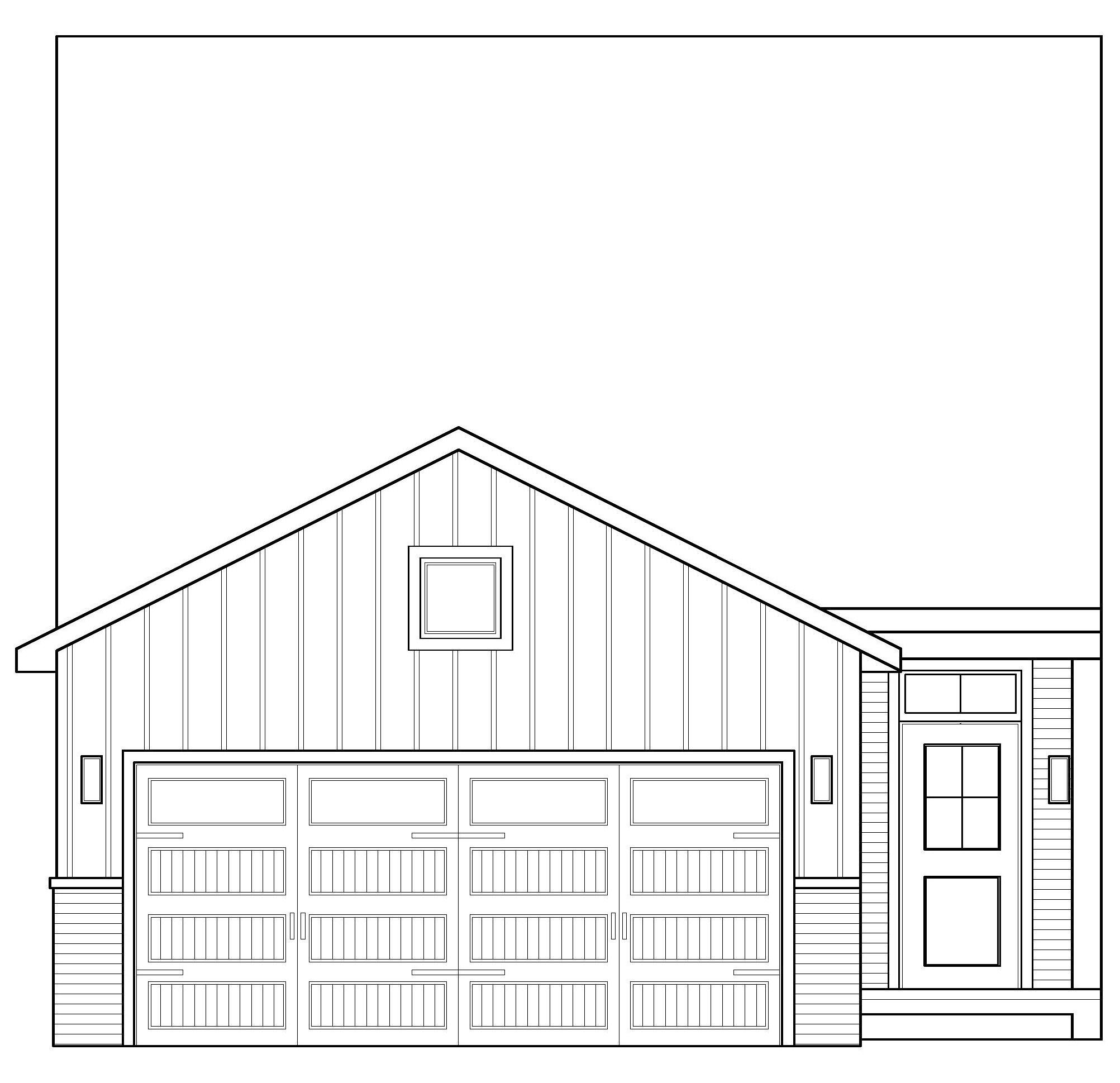Osprey front elevation sketch