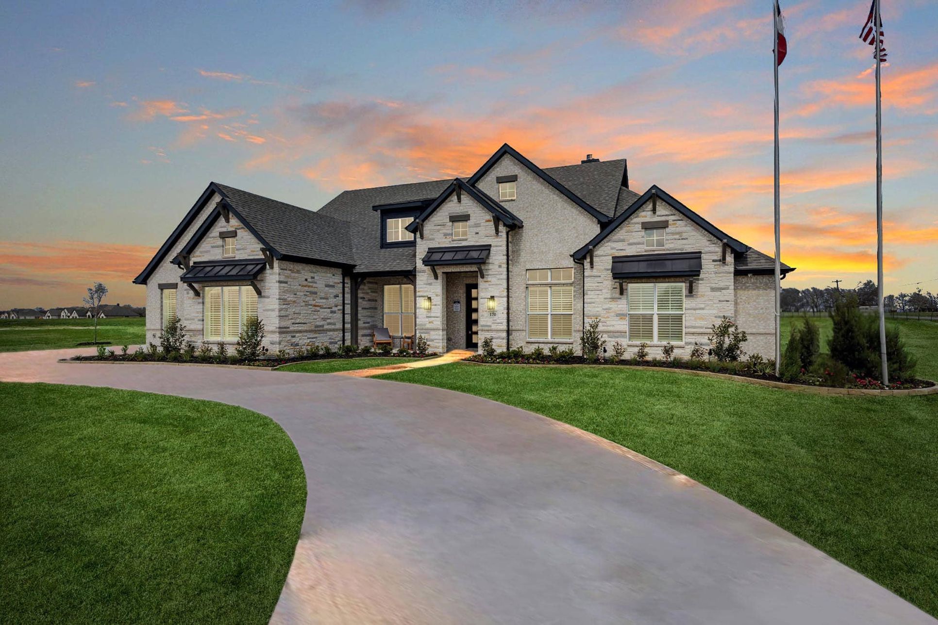 Paloma Ranch - Concept 3441 - Elevation C Stone - Risewell Homes