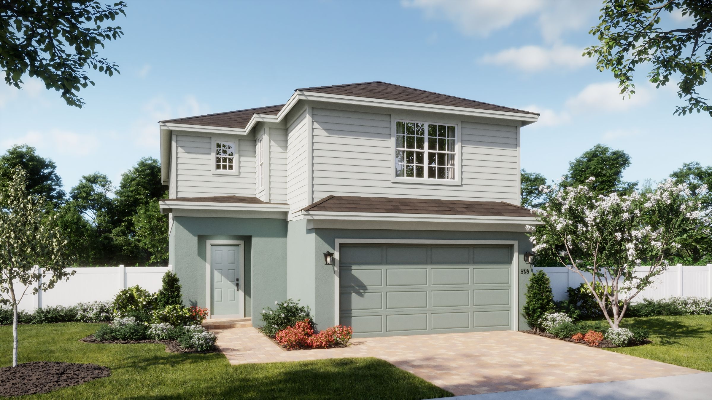 Beresford Woods - Driftwood - Traditional - Day - Exterior Rendering - Risewell Homes