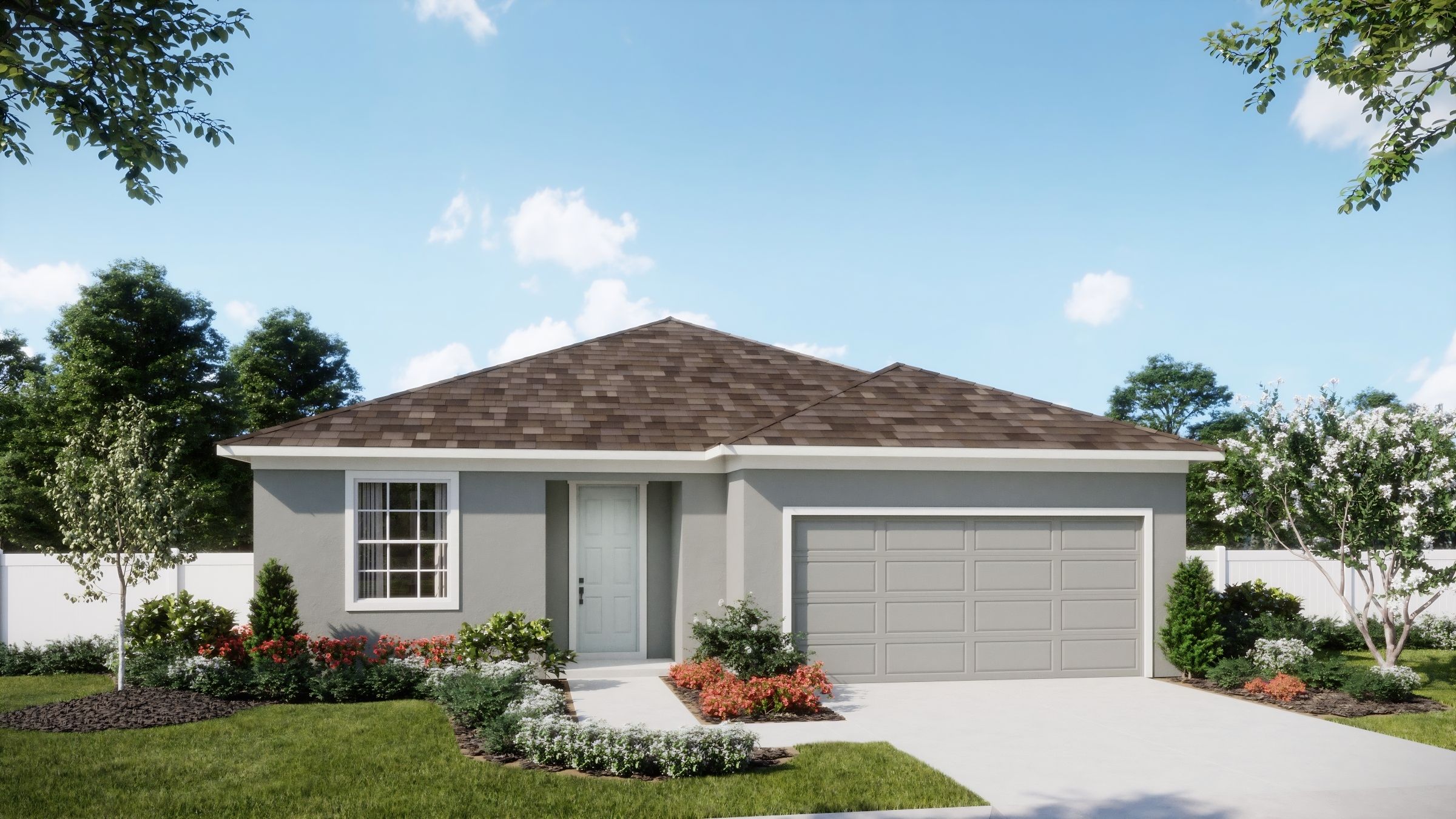 Trinity Place - Luna - Traditional - Day - Exterior Rendering - Risewell Homes
