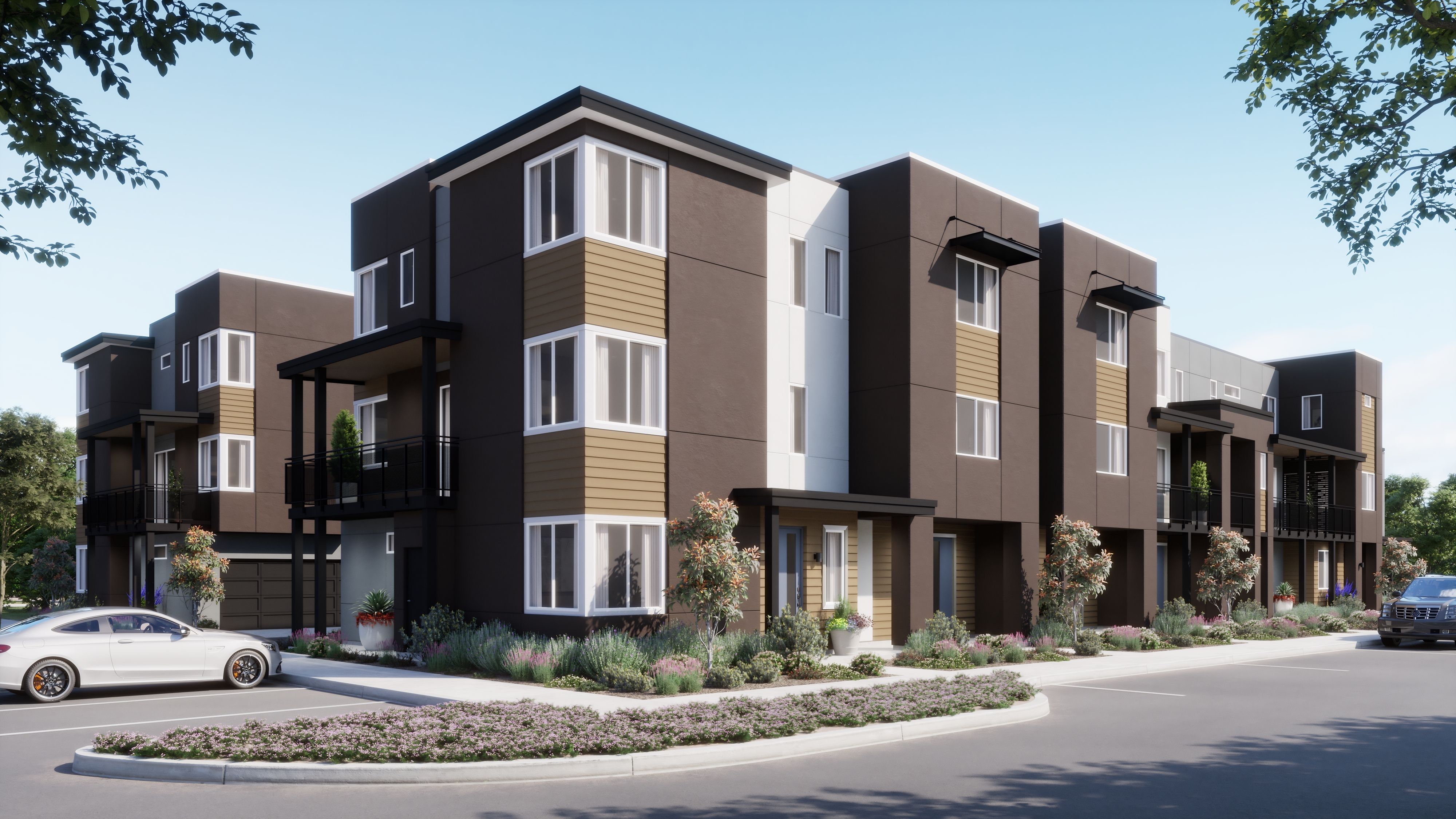 Townsway at the DC - Front Exterior - Rendering - Risewell Homes