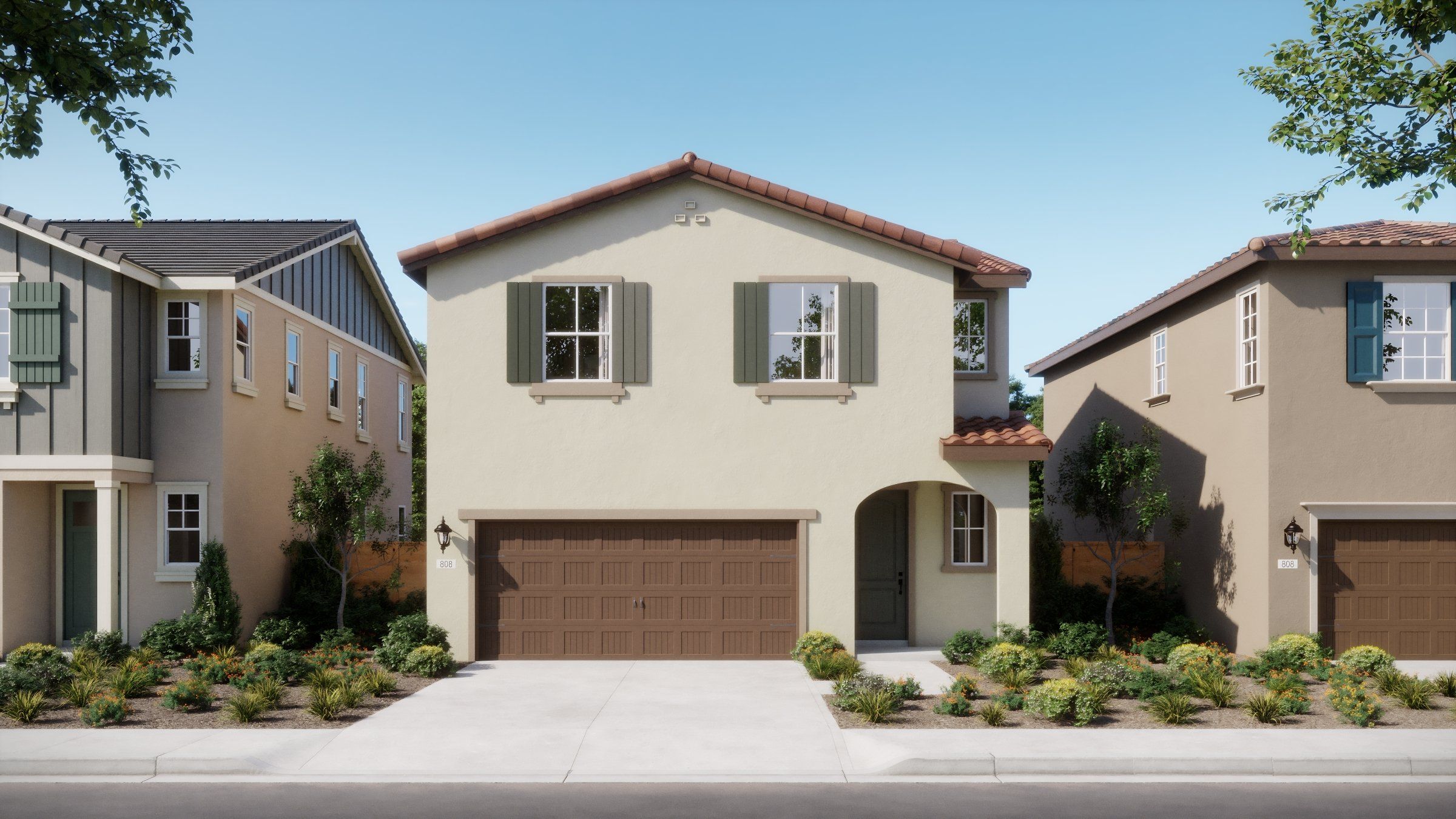 Artisan at Crestview - Plan 1 Elevation D - Rendering