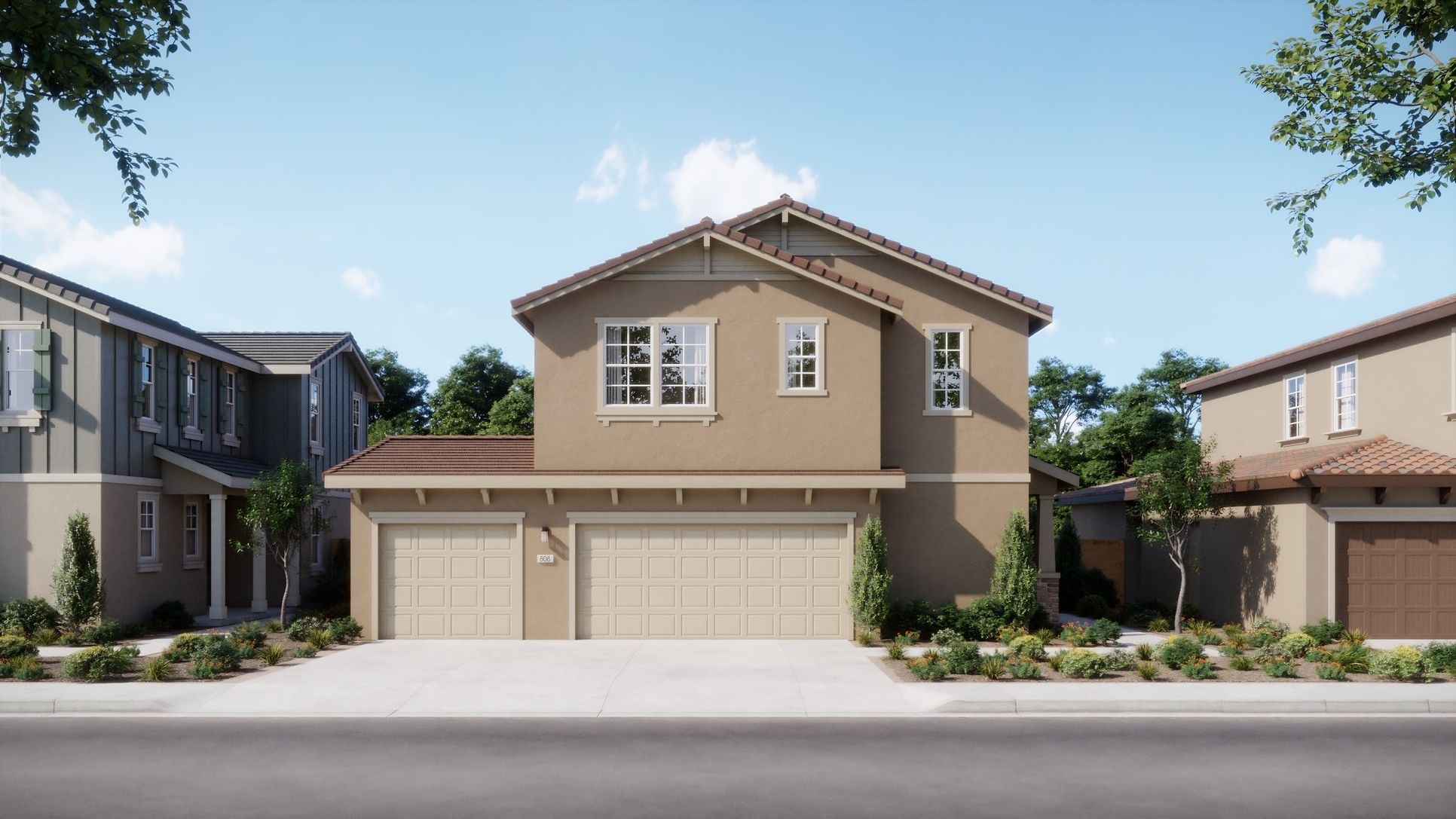 Artisan at Crestview - Plan 4 Elevation A - Rendering