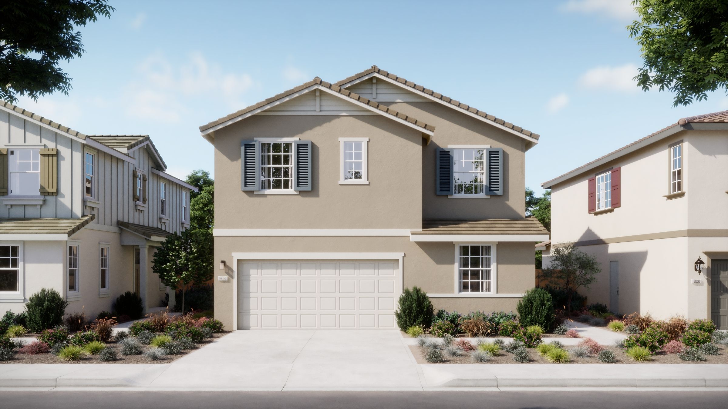 Artisan at Crestview - Plan 2 Elevation A - Rendering