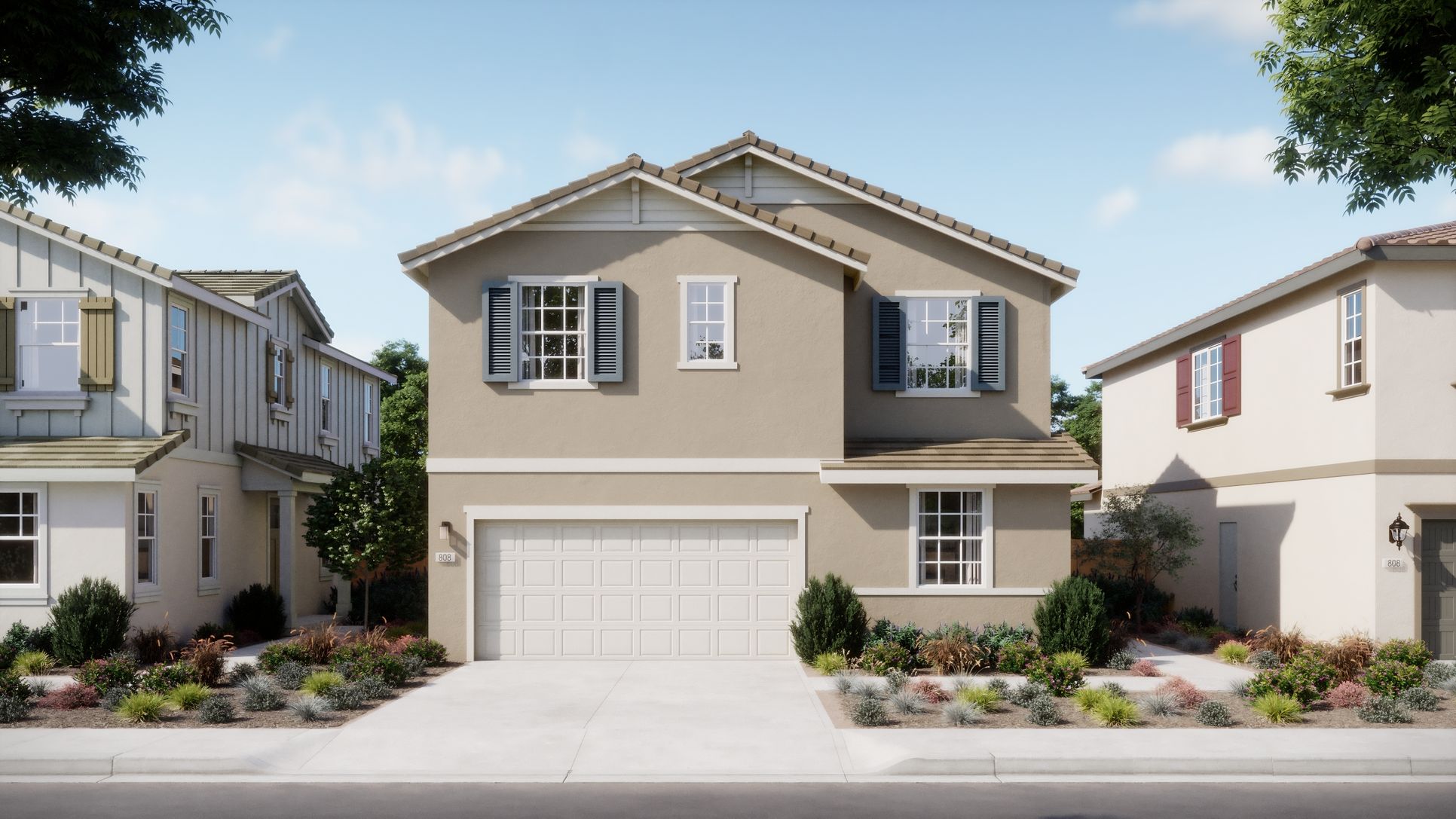 Artisan at Crestview - Plan 2 Elevation A - Rendering