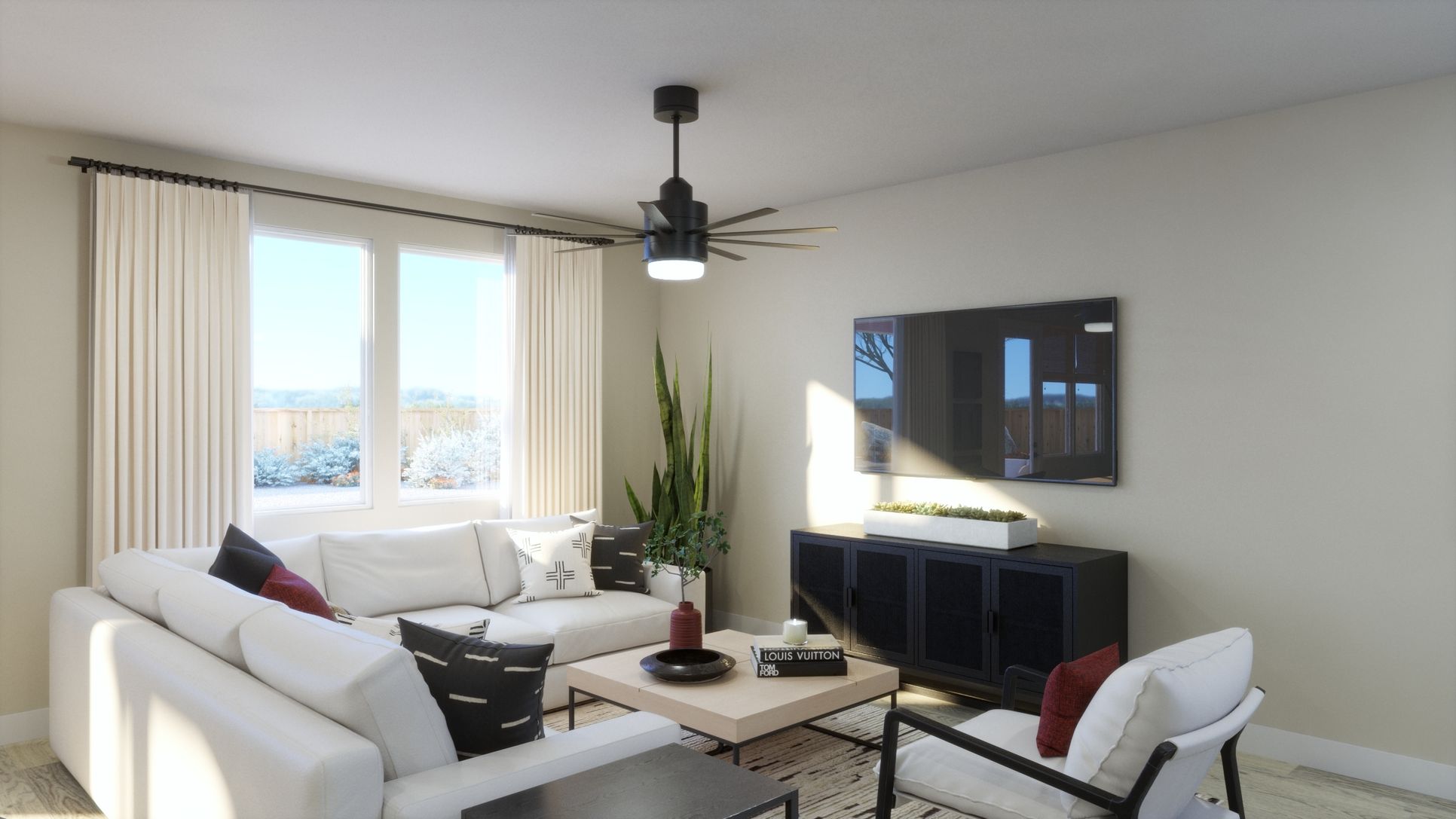 Ryegrass Collection - Freedom at Anthem - Micah - Great Room - Revised Interior Renderings - Rise...