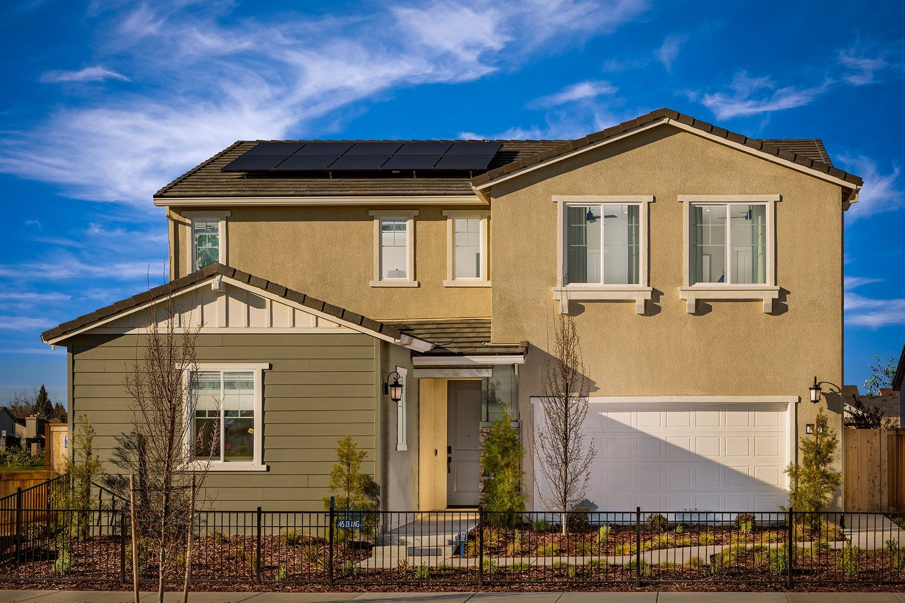 Bungalows at Natomas Landing - Plan 4503 - Front Exterior - Model Photography - Risewell Homes