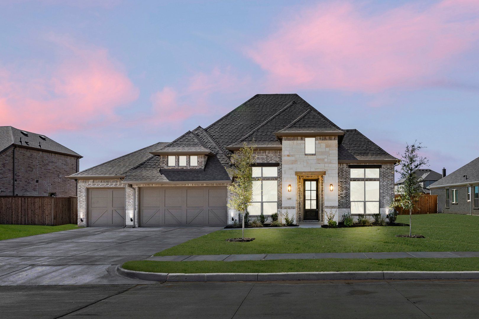 Lovers Landing-Concept 2622-610 Tenor Drive-Front Twilight1-Risewell Homes