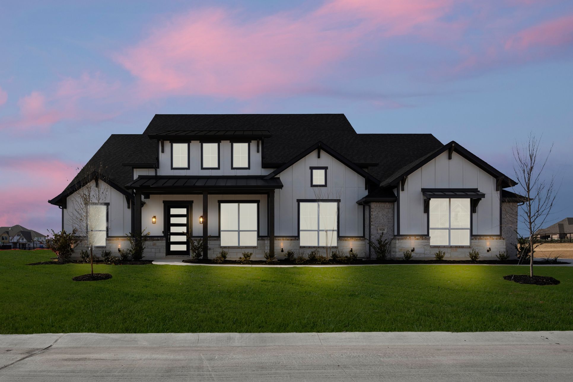 Paloma Ranch-Concept 3141-9320 Wood Duck-Front Twilight1-Risewell Homes