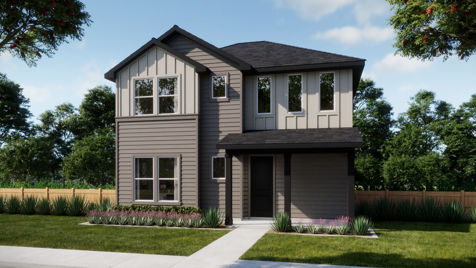 The Residences at Parkton Square - Plan 3554 - Elevation A - Day - Exterior Renderings - Risewell...