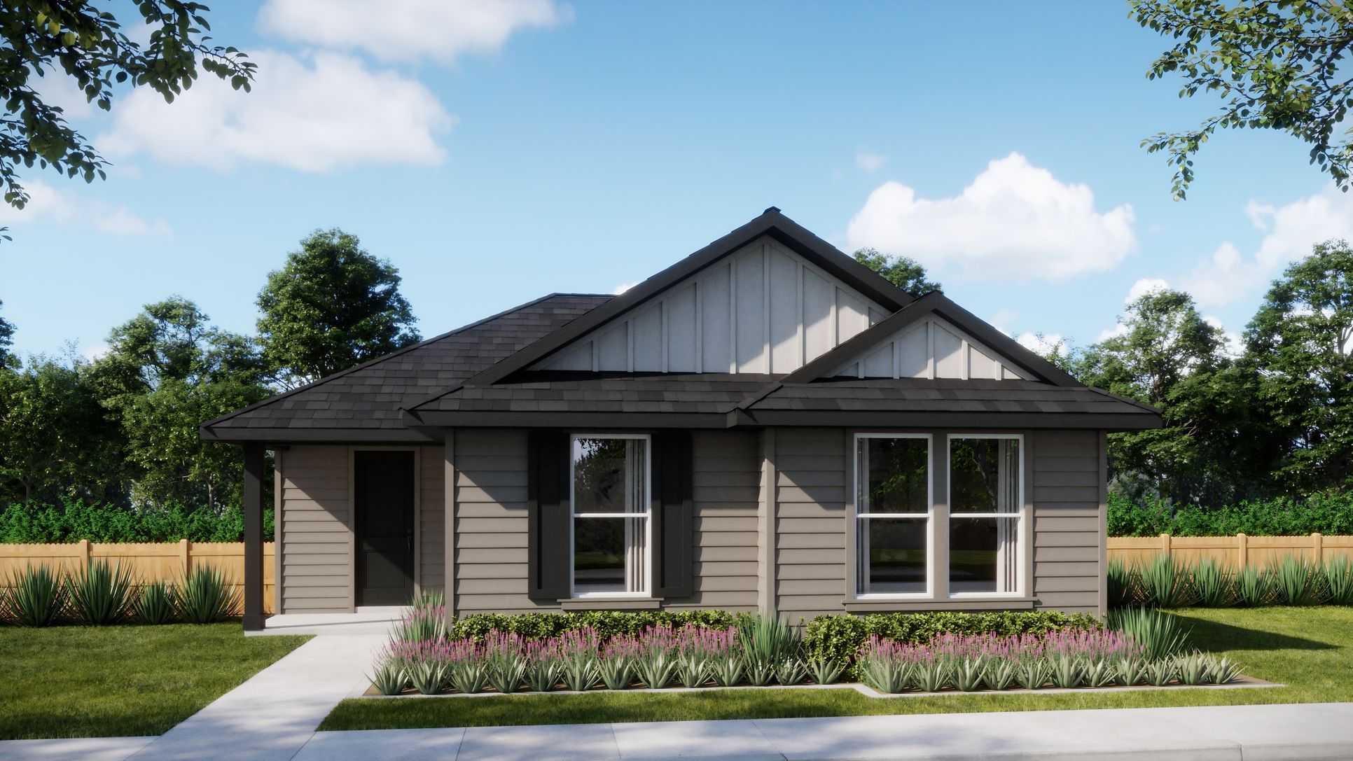 The Residences at Parkton Square - Plan 3501 - Elevation B - Day - Exterior Renderings - Risewell...