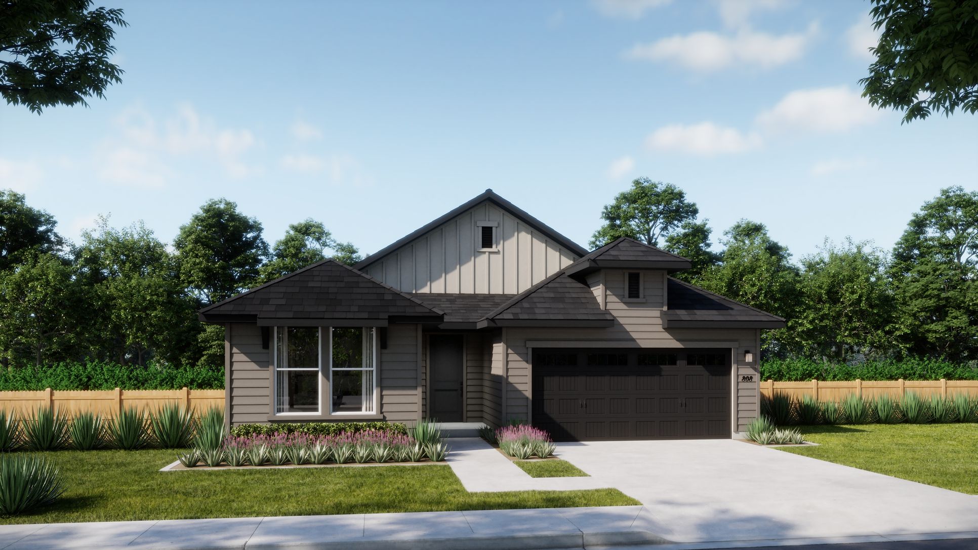 The Legacy Collection at Parkton Square - Plan 4012 - Elevation - A - Day - Exterior Rendering - ...