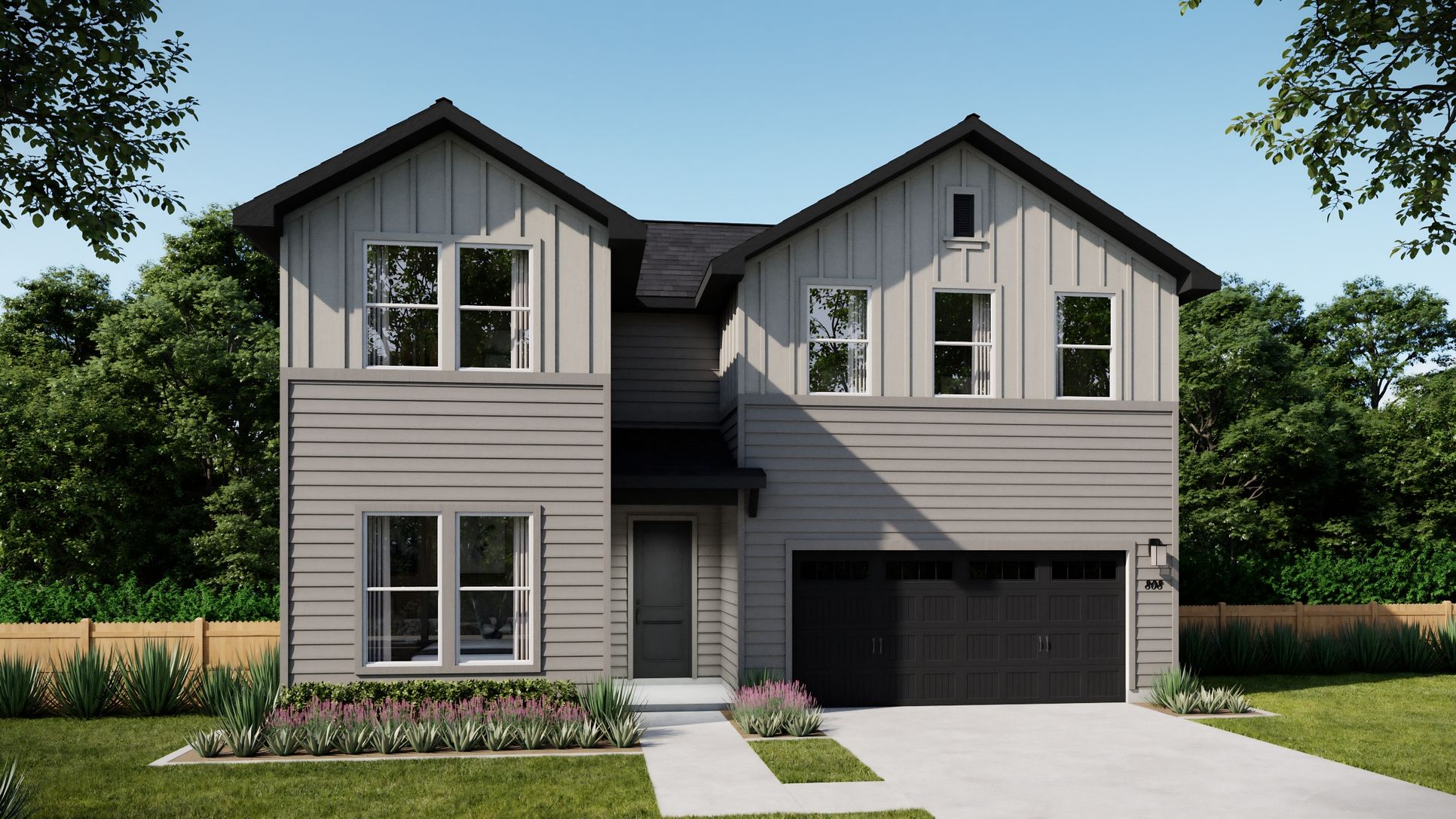 The Legacy Collection at Parkton Square - Plan 4054 - Elevation - A - Day - Exterior Rendering - ...