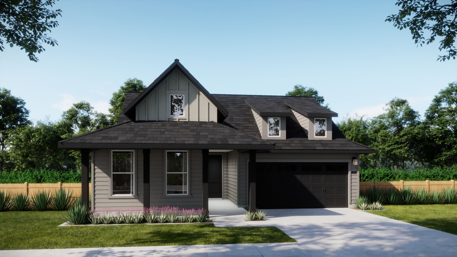 The Legacy Collection at Parkton Square - Plan 4013 - Elevation - G - Day - Exterior Rendering - ...
