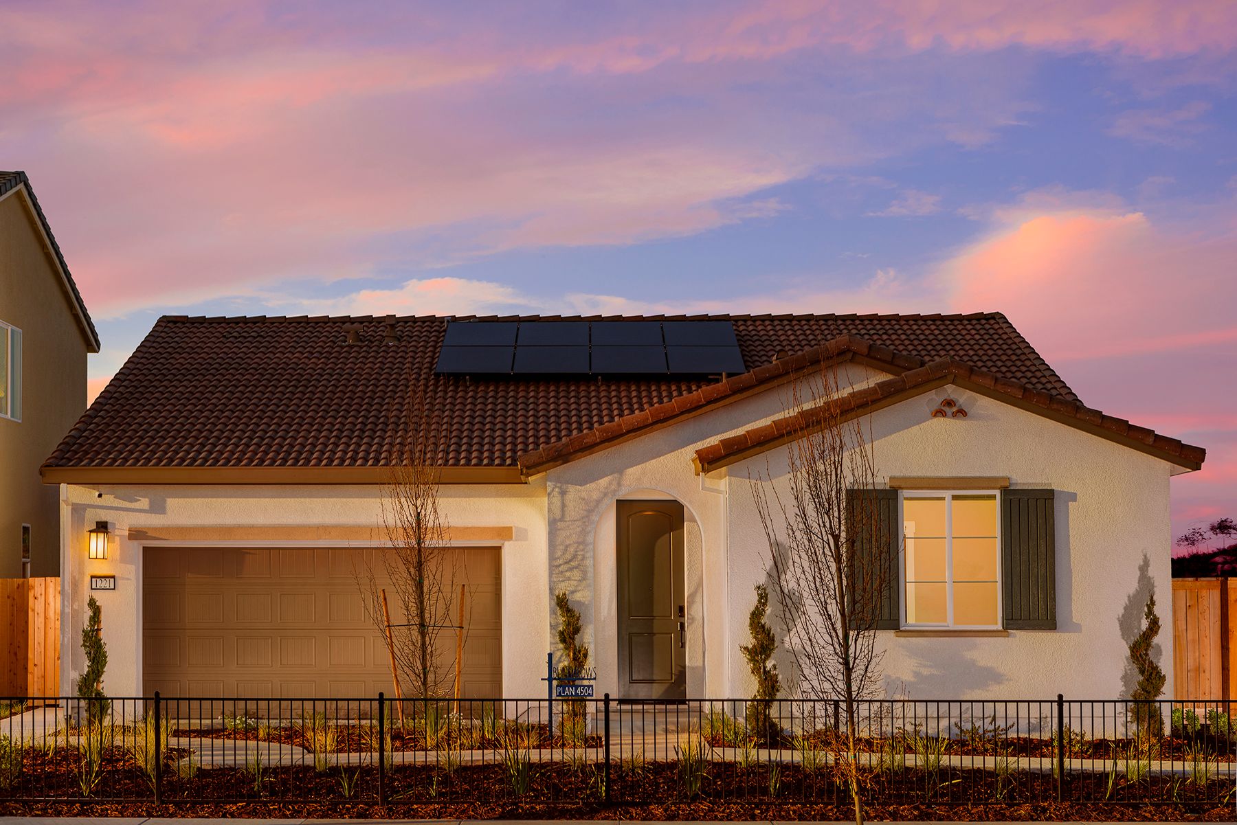 Bungalows at Natomas Landing - Plan 4504 - Front Exterior - Model Photography - Risewell Homes