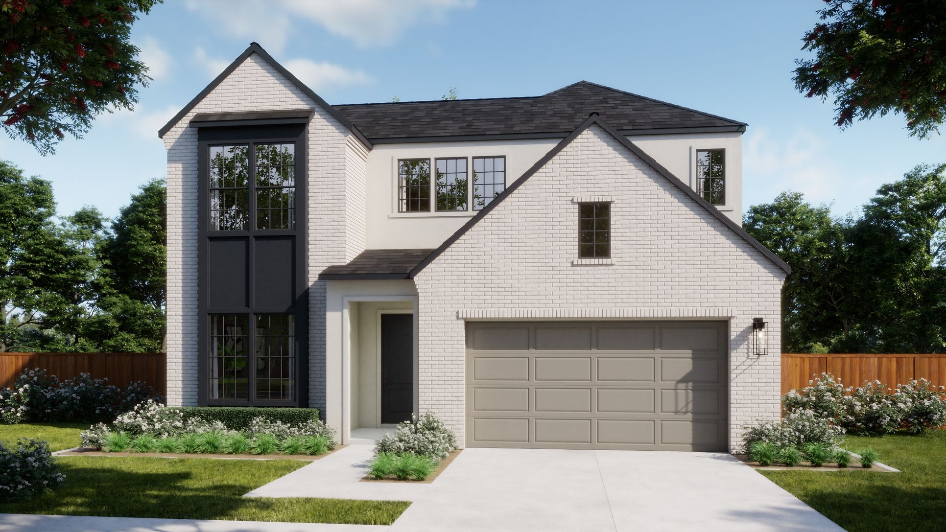 Manors at Bluff Haven - Plan 4061 - B - Exterior Rendering - Risewell Homes