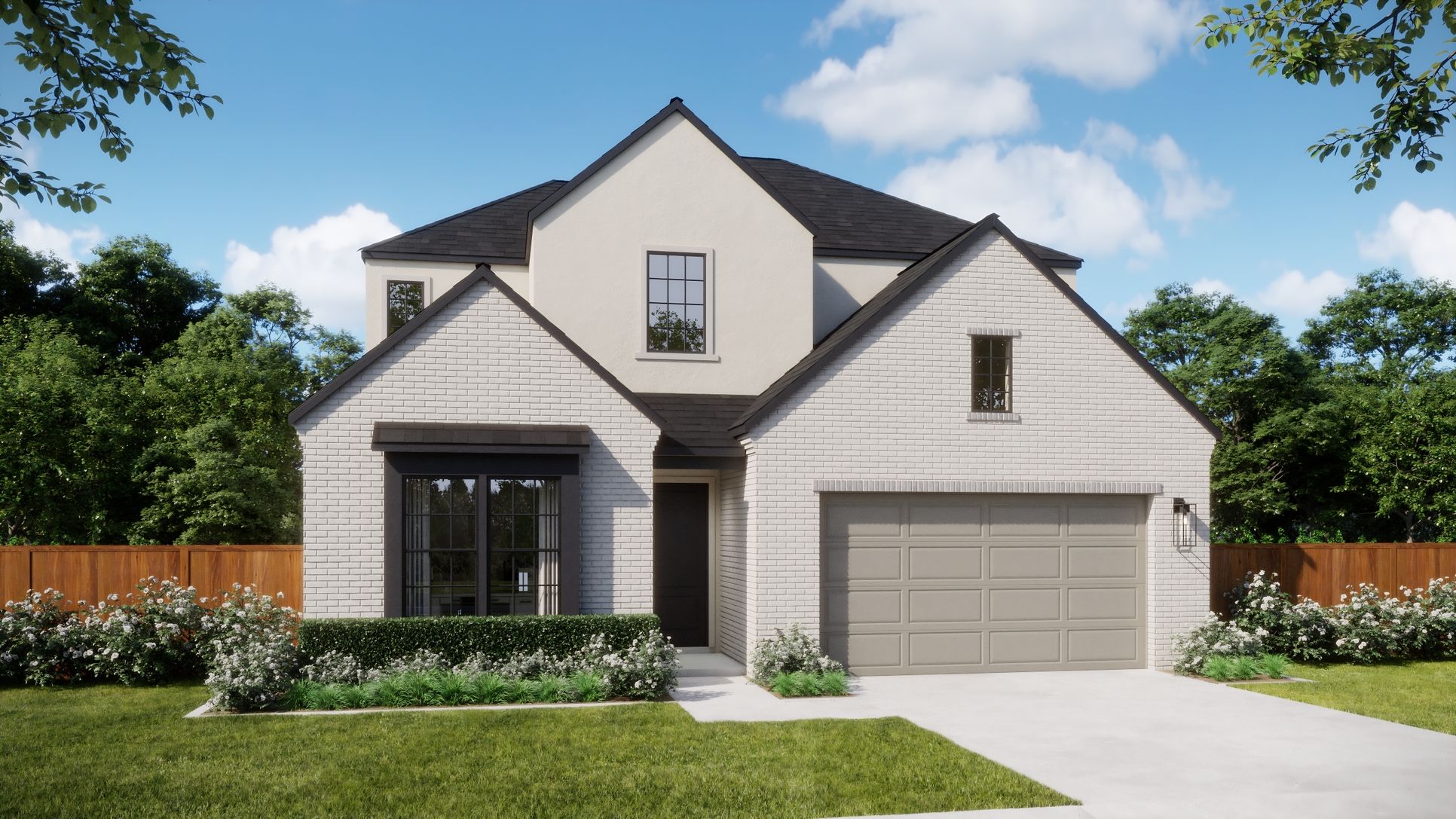 Manors at Bluff Haven - Plan 4062 - B - Exterior Rendering - Risewell Homes