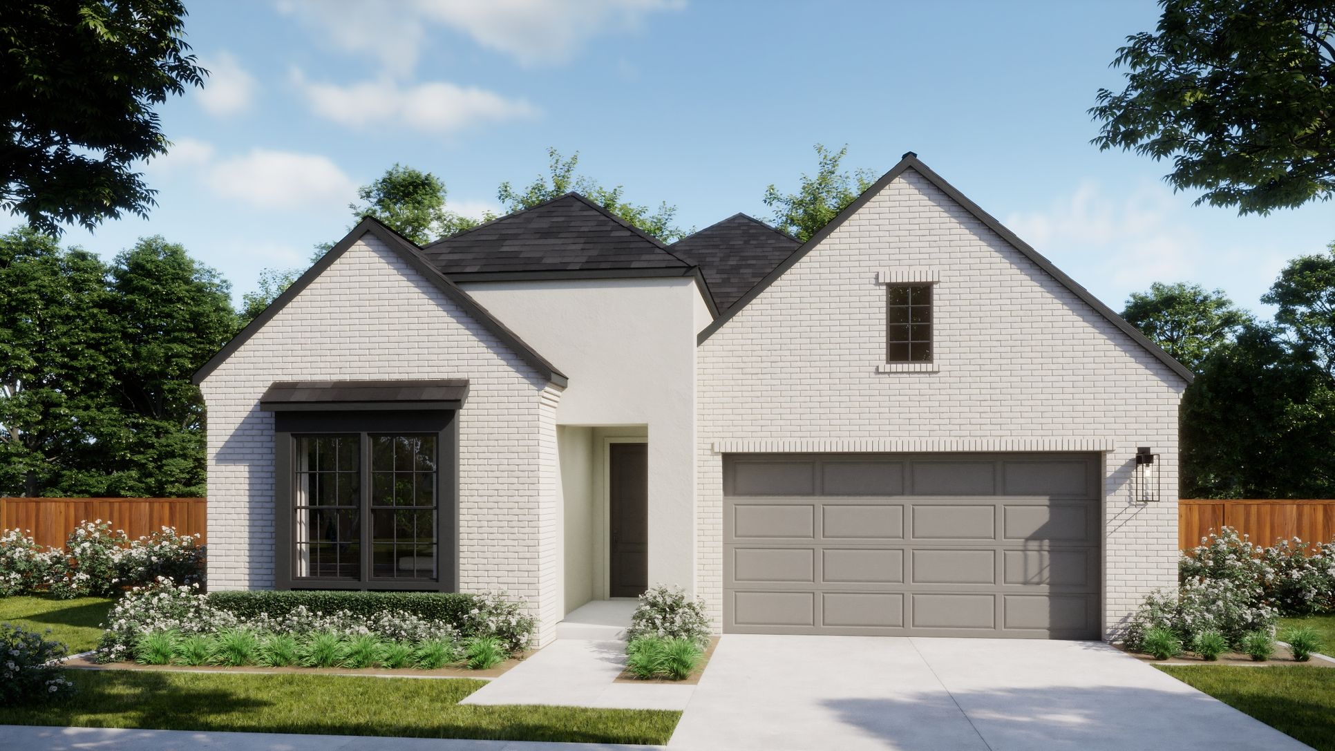 Manors at Bluff Haven - Plan 4017 - B - Exterior Rendering - Risewell Homes