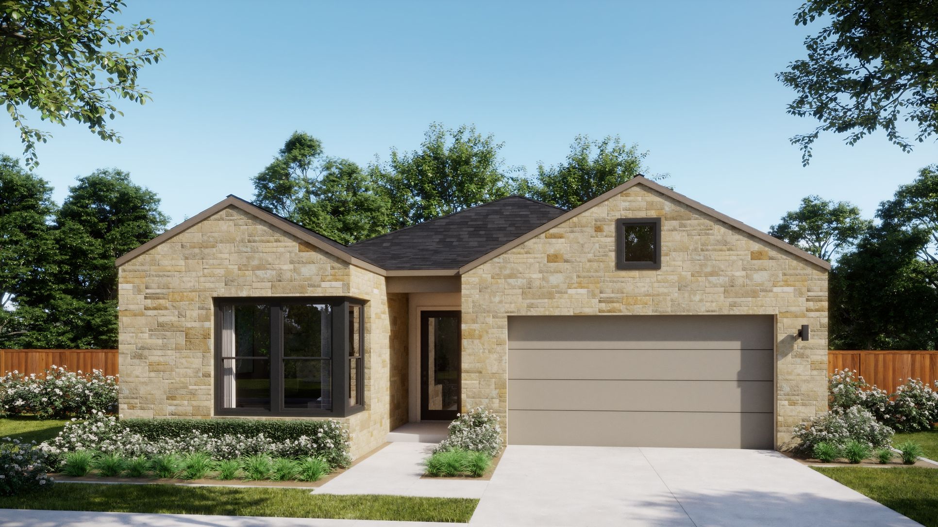 Manors at Bluff Haven - Plan 4016 - C - Exterior Rendering - Risewell Homes