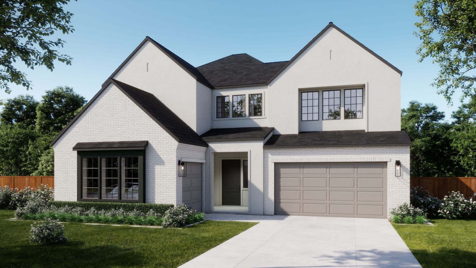 Estates at Bluff Haven - Plan 5054 - B - Exterior Rendering - Risewell Homes