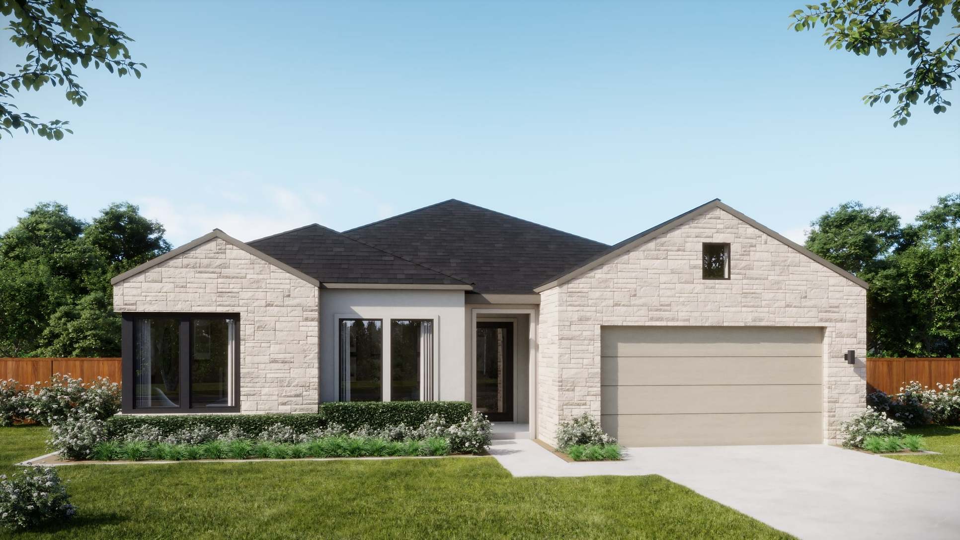 Estates at Anthem - Plan 5001 - C - Exterior Rendering - Risewell Homes
