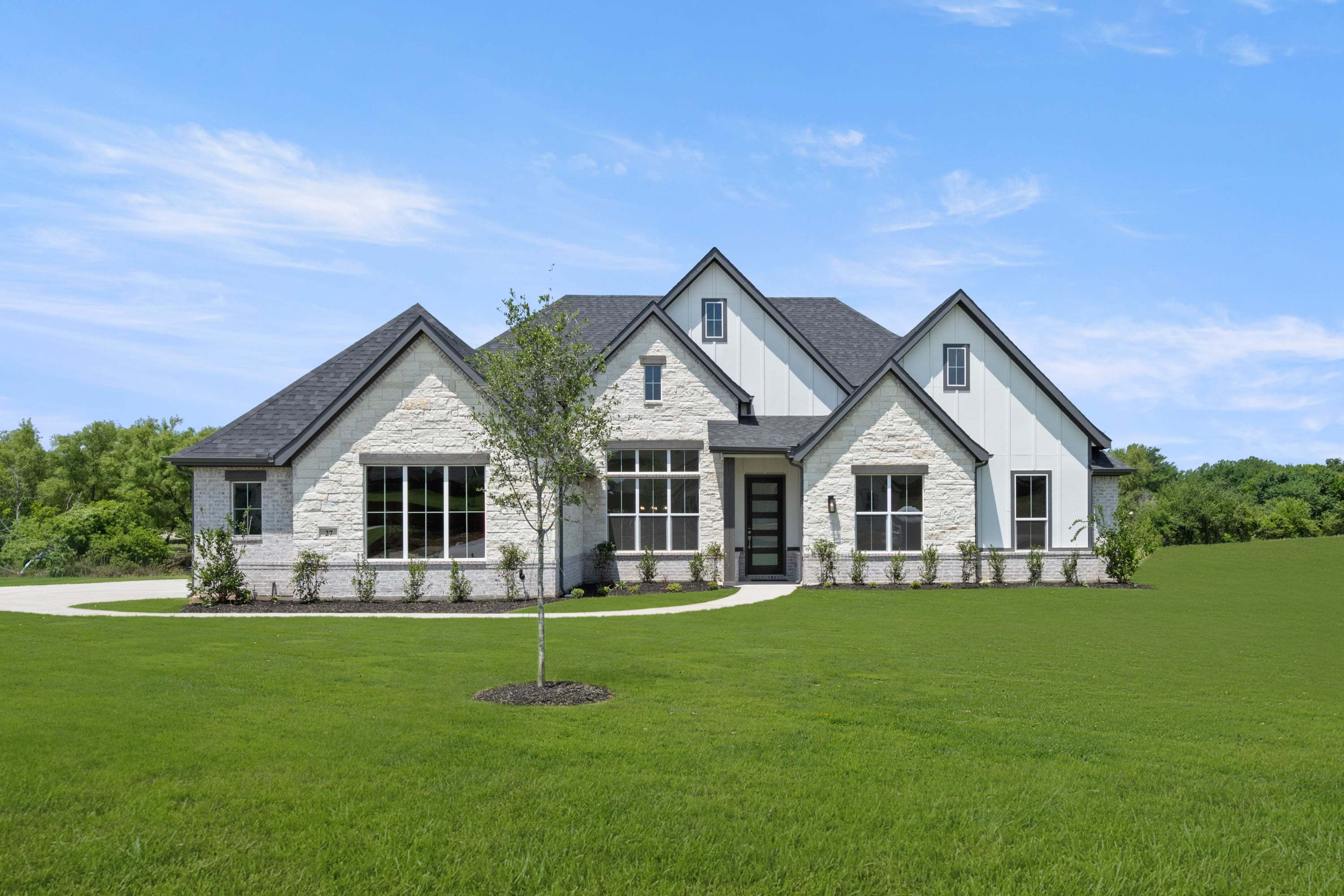 1-DFW-Mockingbird Hills-Concept 3009-27 Old Crow Road-Front ExteriorRisewell Homes