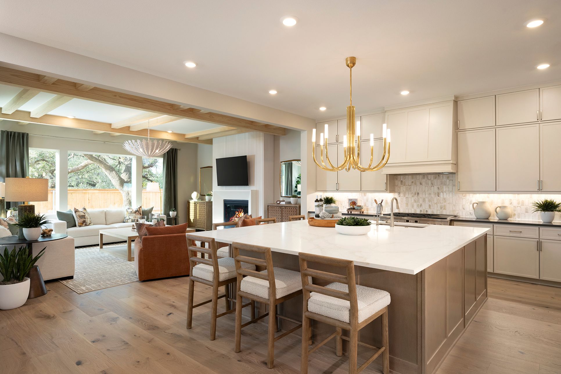 Estates at Anthem - Plan 5001 - Kitchen Island - Official Model Photography - Risewell Homes