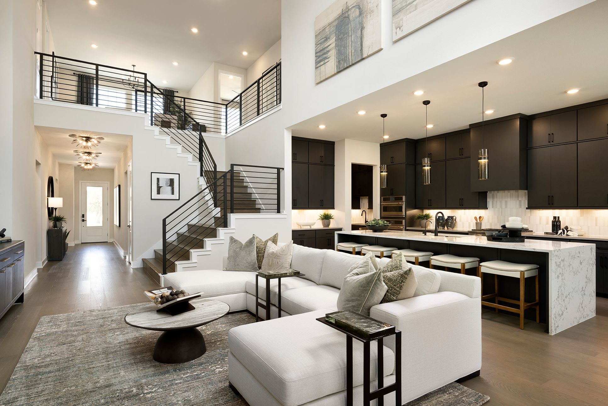 Manors at Bluff Haven - Plan 4063 - Living Room 1 - Official Model Photography - Risewell Homes