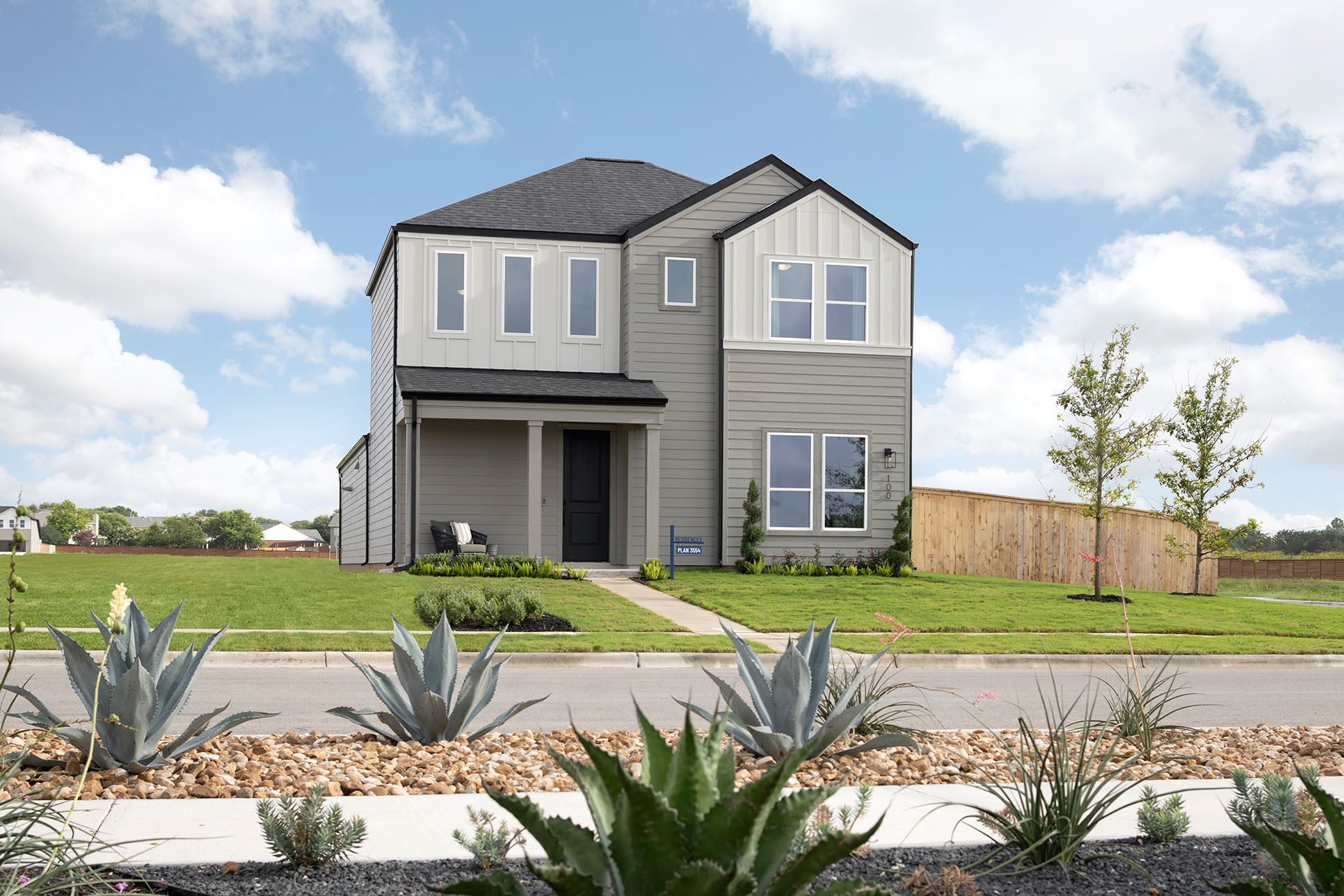 Residences Parkton Square - Plan 3554 - Front Exterior - Model Photography - Risewell Homes
