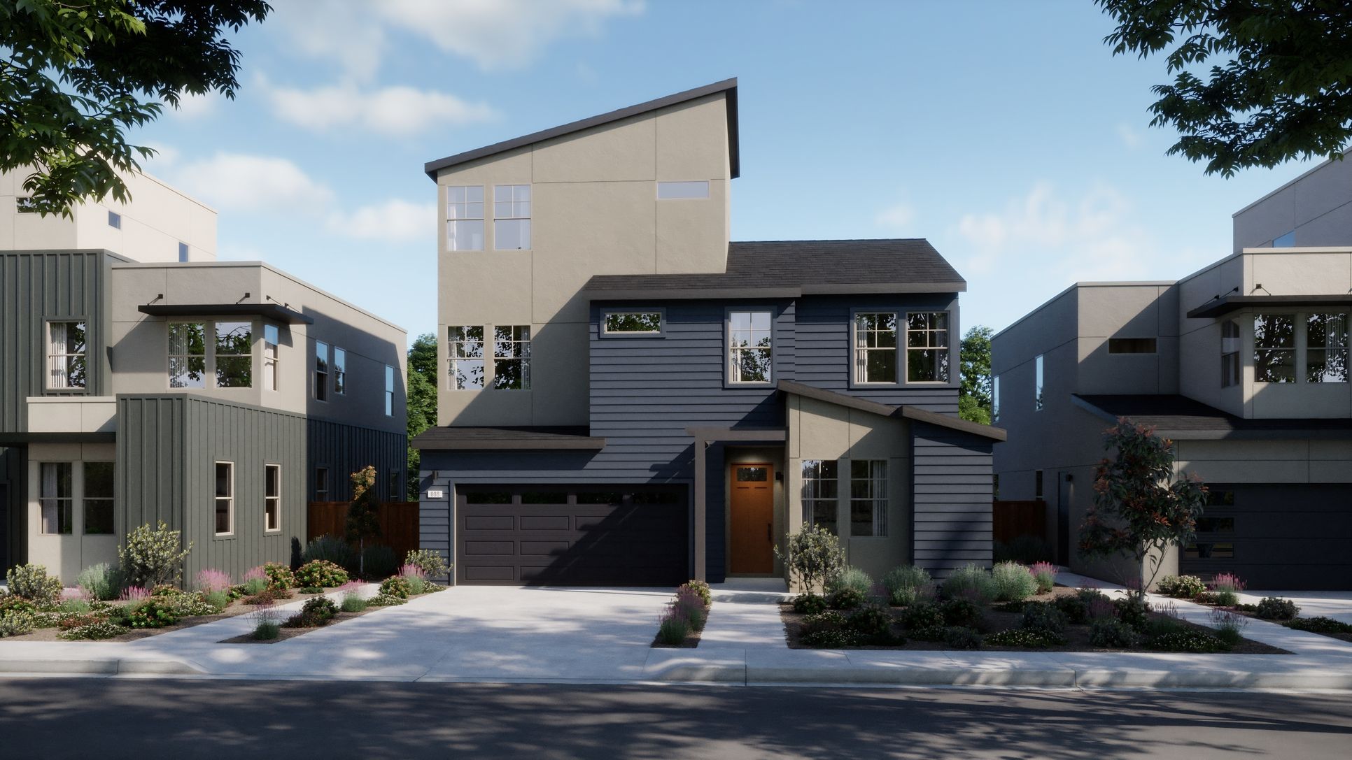 Vantage at the DC - Plan 1 XB - Exterior Renderings - Risewell Homes