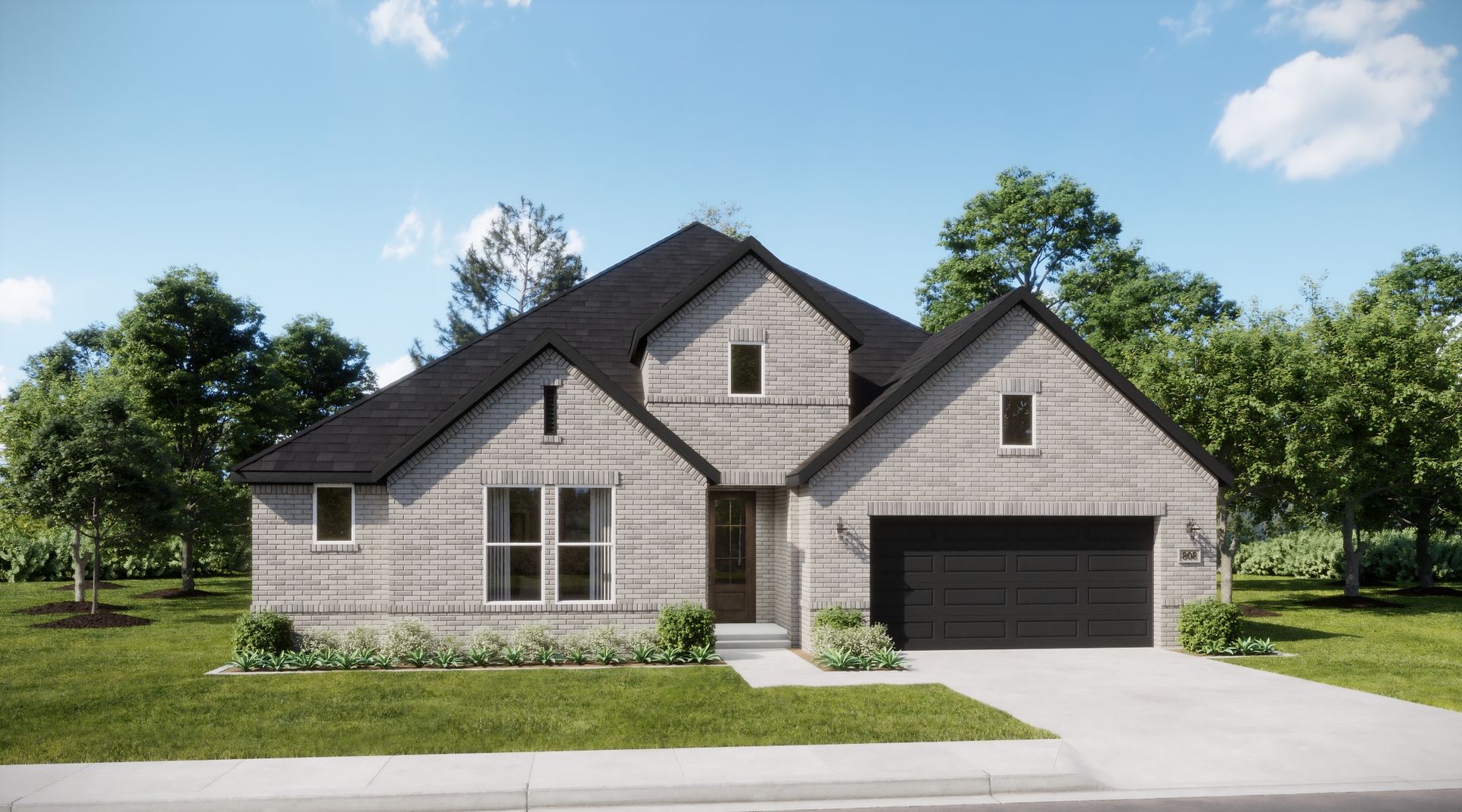 Myrtle Creek - Solara - Elevation A Traditional - Exterior Rendering - Risewell Homes